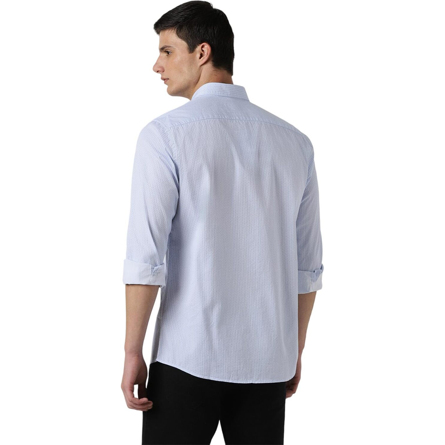 Peter England Men's Everyday Ditsy Print Slim Fit Full Sleeve Casual Shirt | 100% Cotton