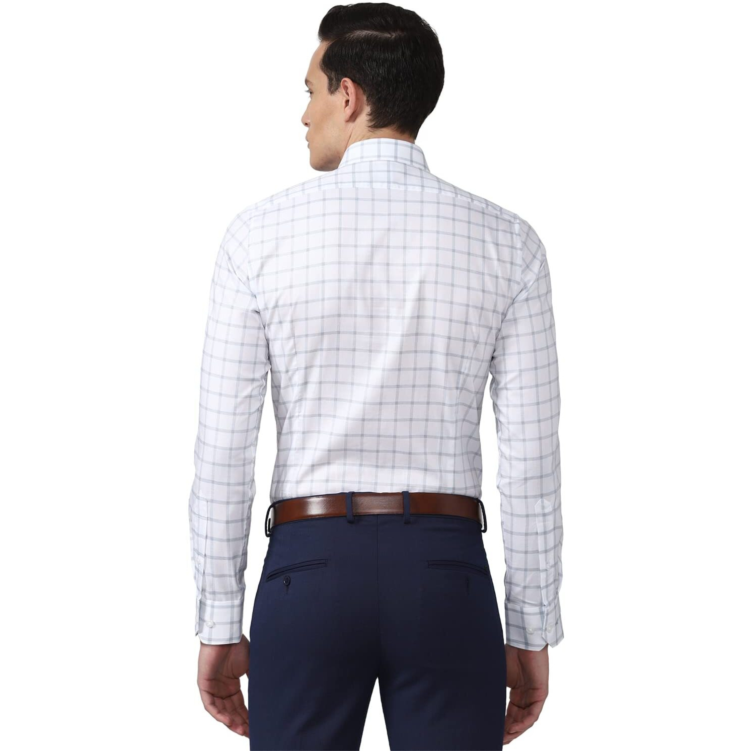 Van Heusen Men's Slim Fit Shirt (VHSFRSLBE35629_Medium Blue 40)