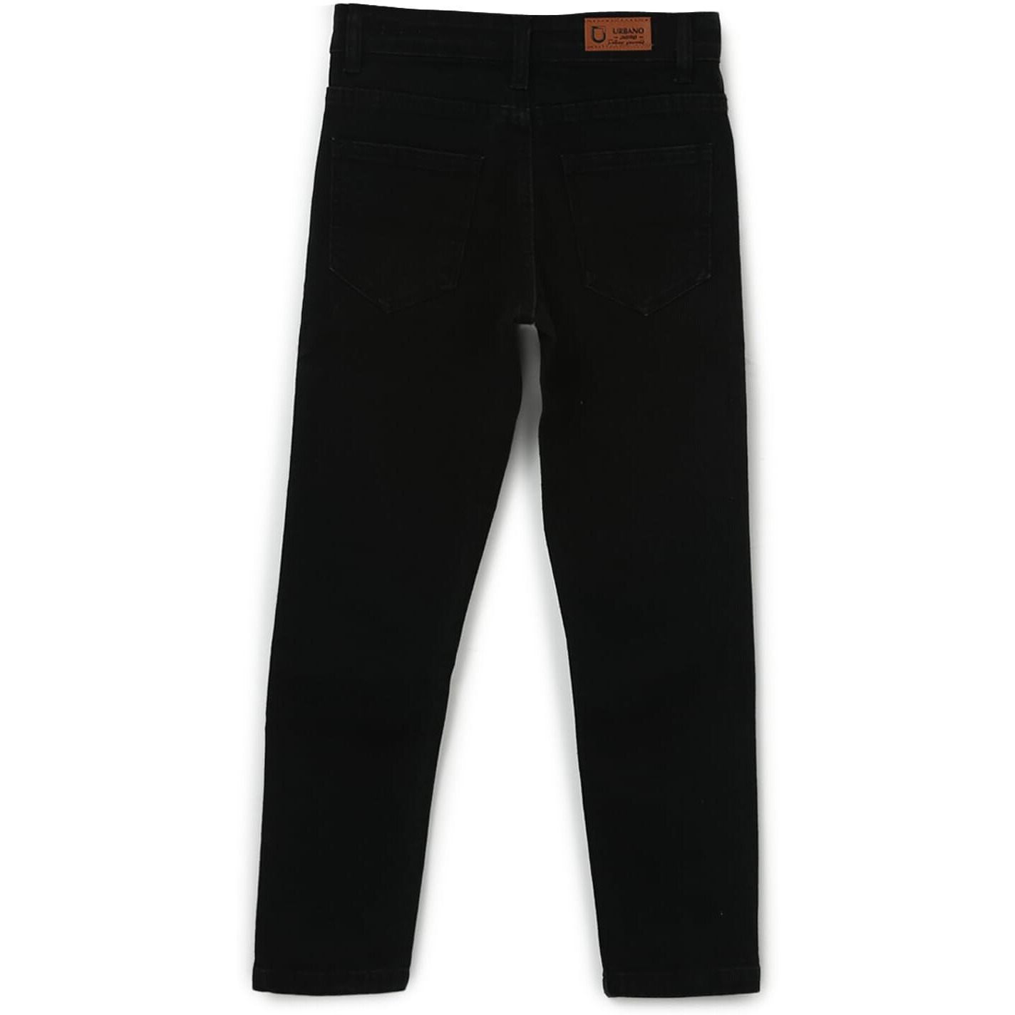 Urbano Juniors Boy's Black Slim Fit Denim Jeans Stretch (junepsboy-black-8-9)