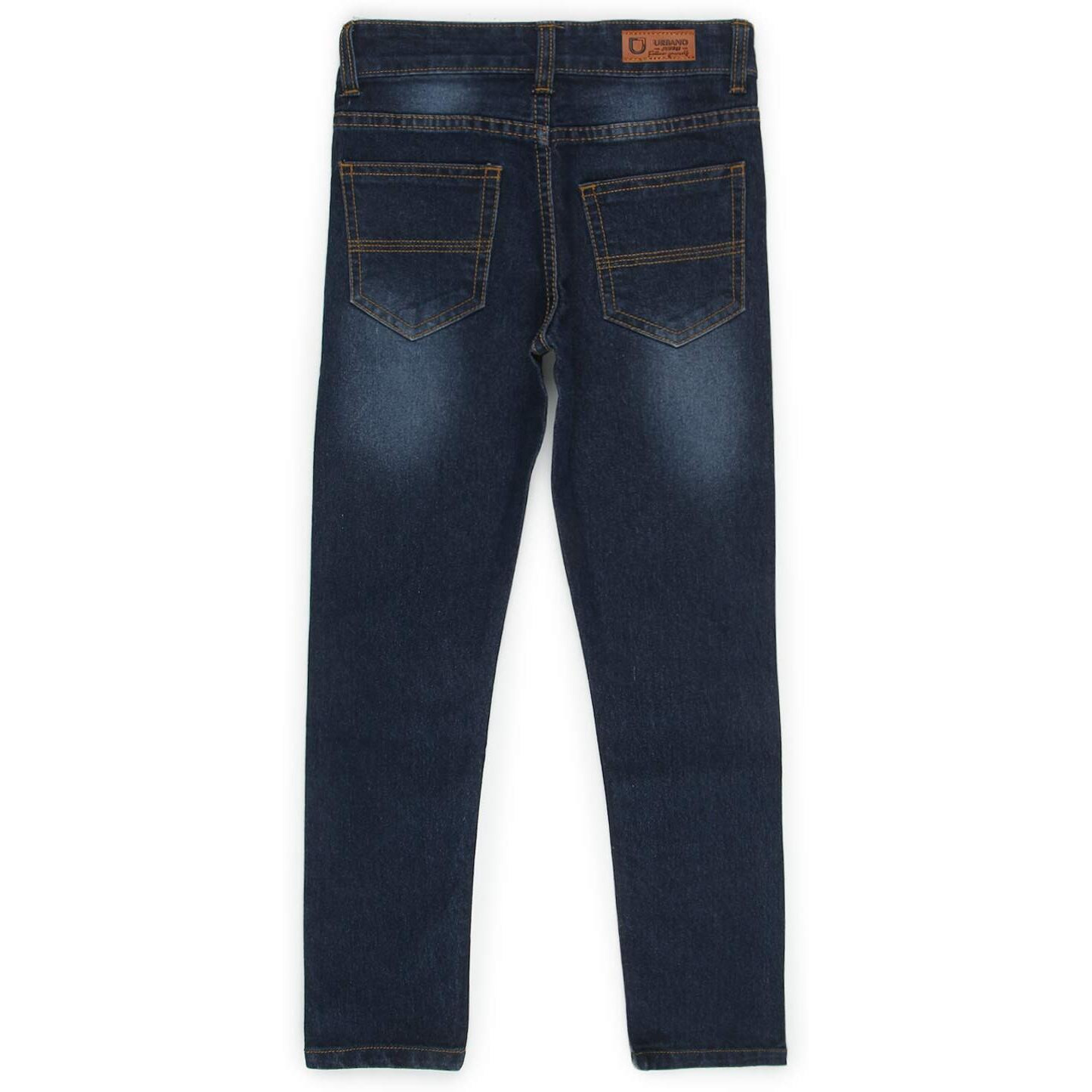 Urbano Juniors Boy's Dark Blue Slim Fit Washed Denim Jeans Stretch (junhpsboy-dblue-13-14)
