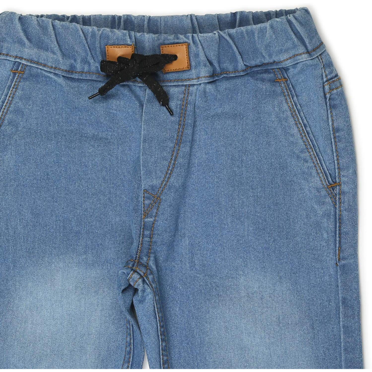 Urbano Juniors Boy's Ice Blue Slim Fit Jogger Jeans Stretch (junhpsjoggerboy-iceblue-7-8)