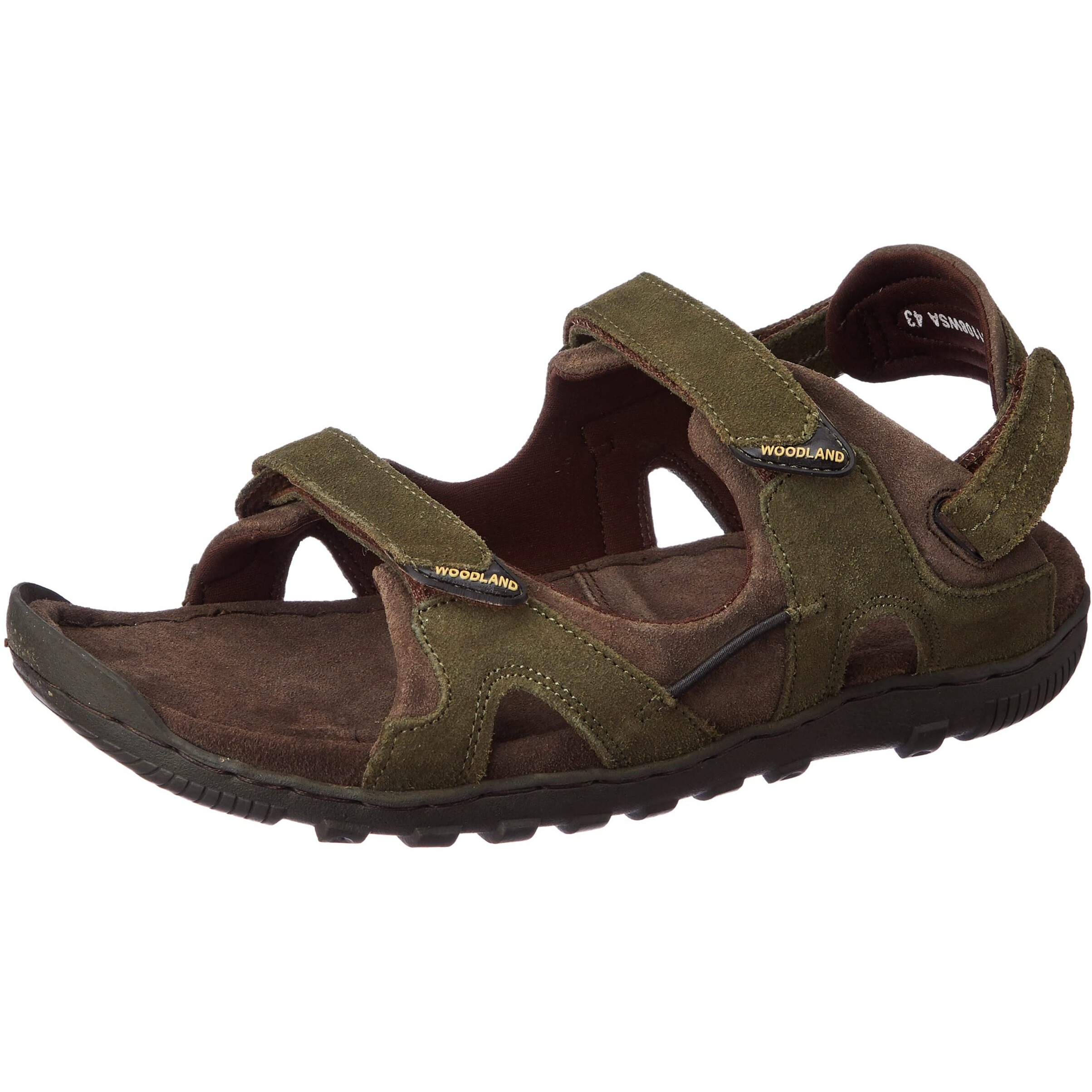 Woodland mens GD 0491108NW Olive Green Sandal - 7 UK (41 EU)(GD 0491108NW)