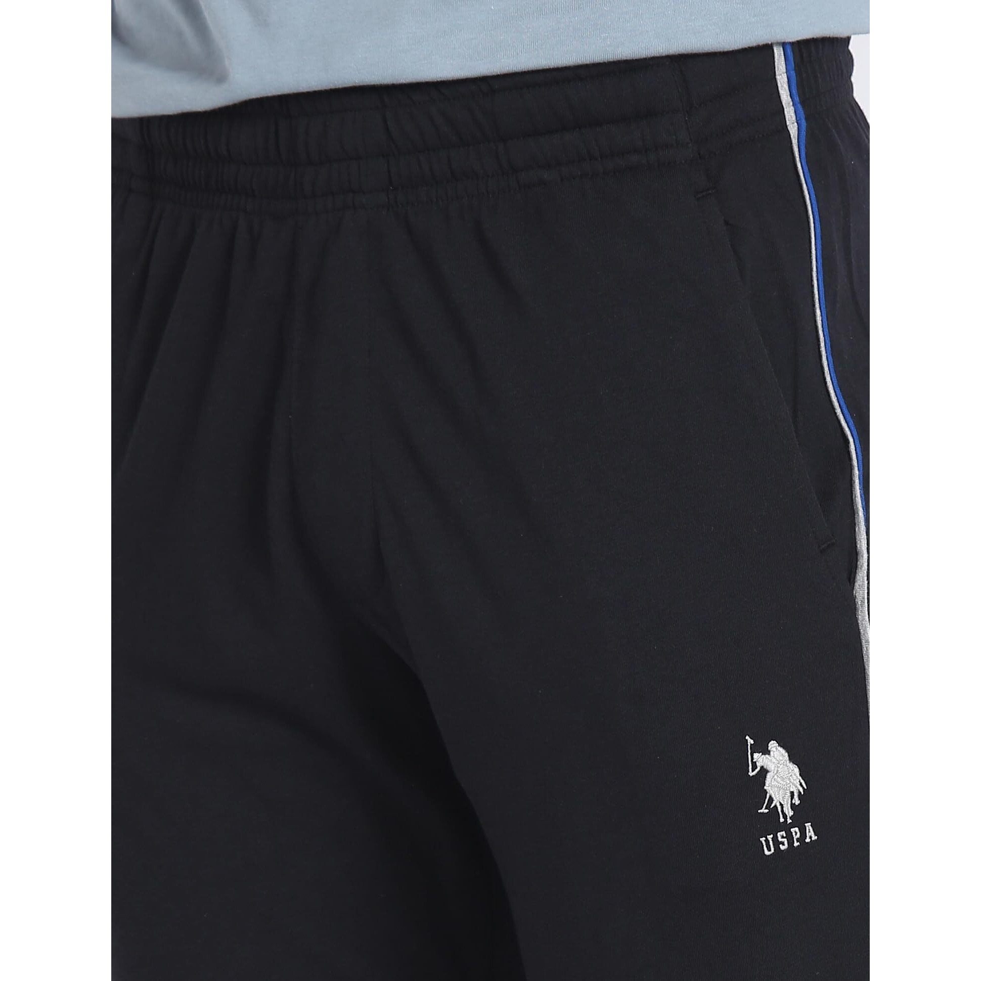U.S. POLO ASSN. Men's Relaxed Fit Track Pant (Pack of 1) Black L