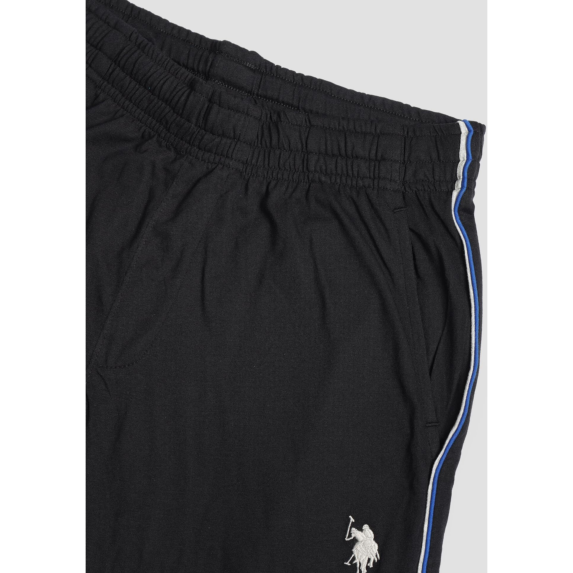 U.S. POLO ASSN. Men's Relaxed Fit Track Pant (Pack of 1) Black L