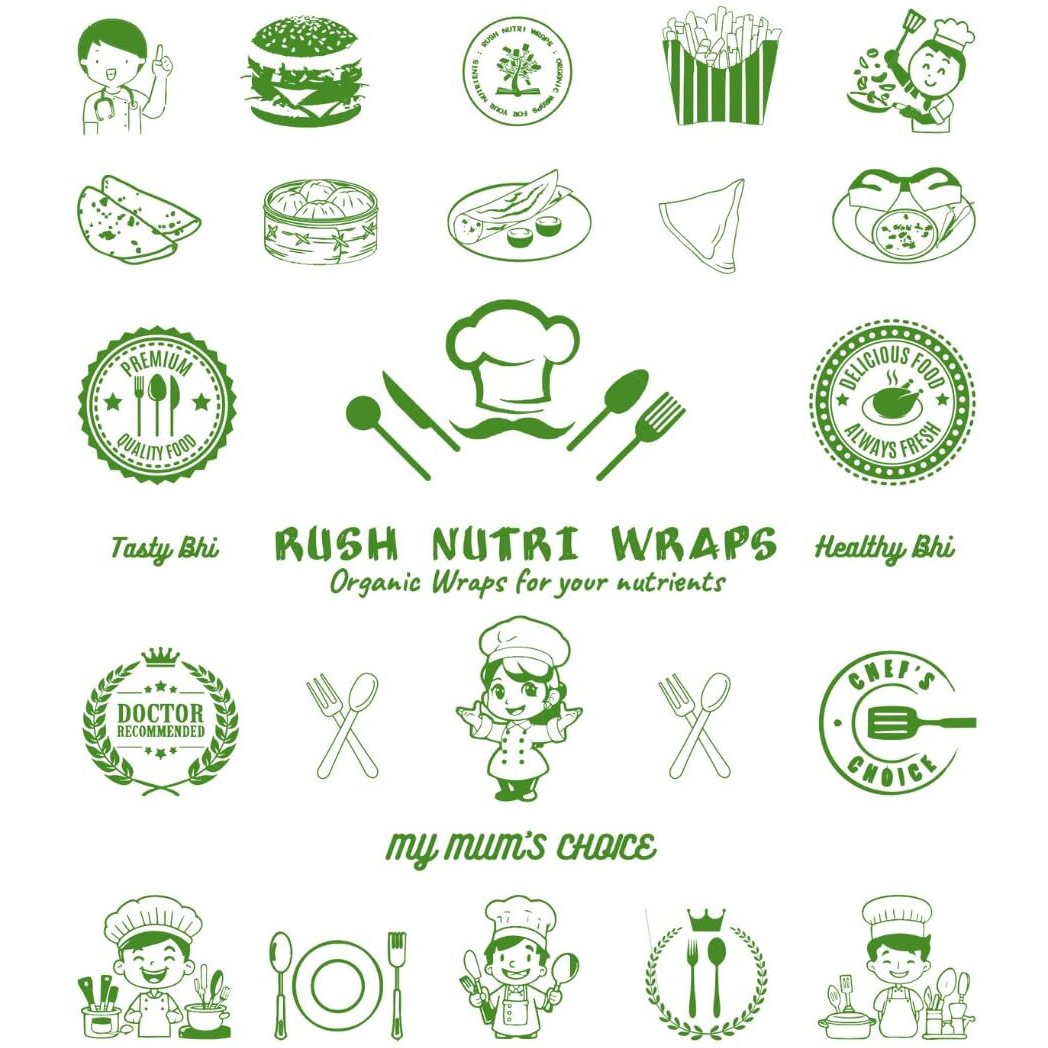 Rush Premium 50 Mtr Nutri Wrap Food Wrapping Paper Roll with Sealing Sticker, Non-Sticky Butter Paper Roll for Roti Use as Parchment Paper for baking cake, Kitchen Roll Paper or roti clothes wrap