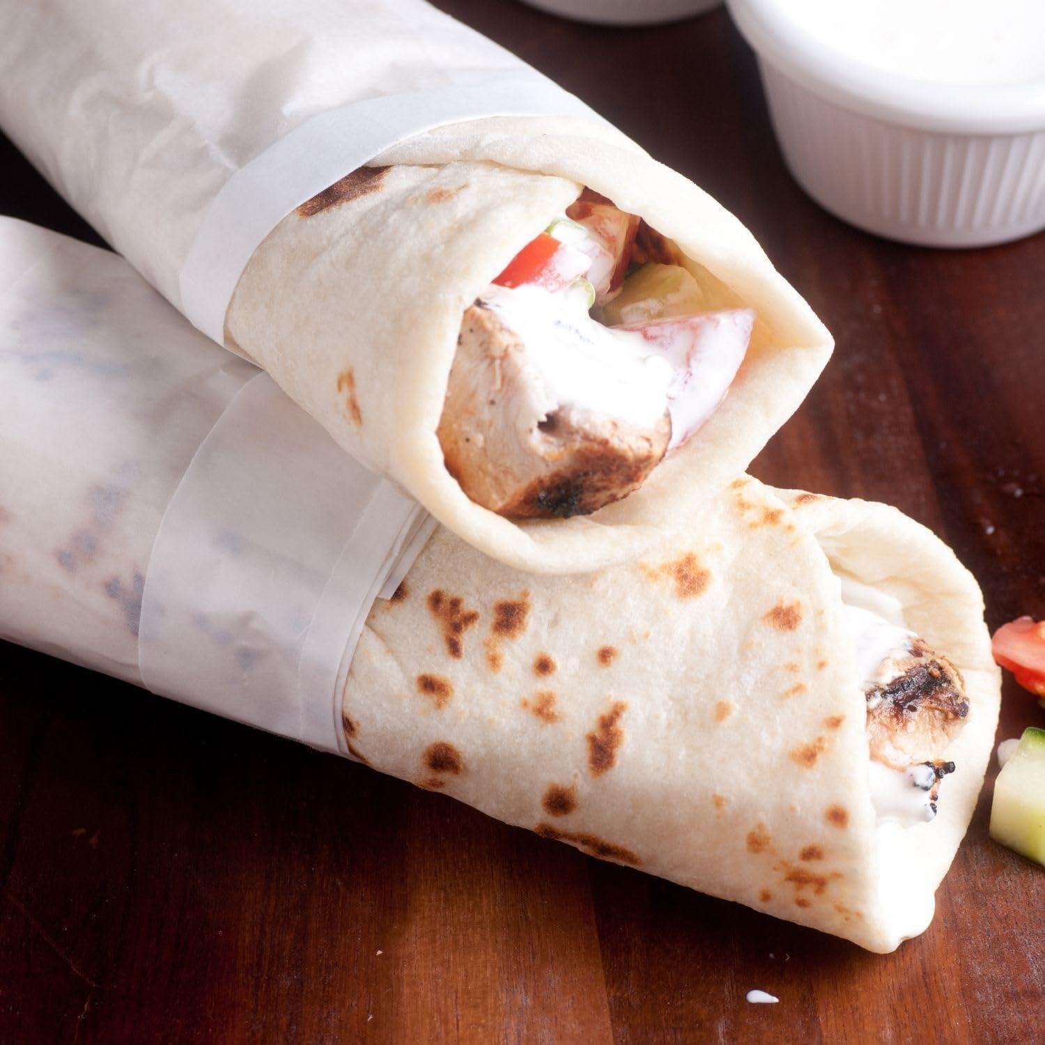 Rush Premium 1 Kilogram (1 KG) Nutri Wrap Food Wrapping Paper Roll with Sealing Sticker, Non-Sticky Butter Paper Roll for Roti Use as Parchment Paper OR Kitchen Roll Paper or roti clothes wrap