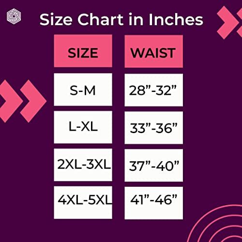 Boldfit Tummy Shaper for Women & Men Sweat Slim Belt Tummy Belt Shapewear for Belly Body Shaper Belt for Stomach Fitness Belt for Exercise & Workout - L-XL Black