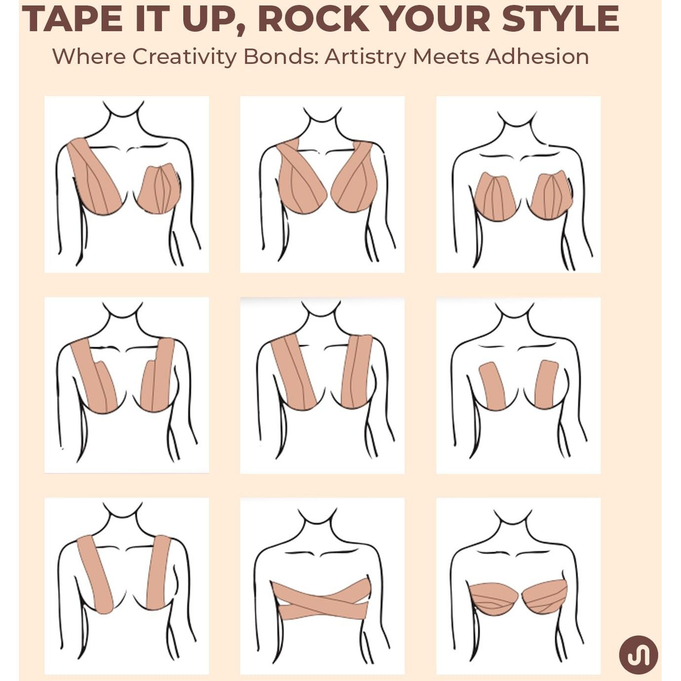 Bodyband Boob Tape Reusable for Women with Nipple Cover 1 Pair Breast Tape Breast Lift for Strapless Dress Nipple Tape for Women Silicone Nipple Pasties Combo Beige