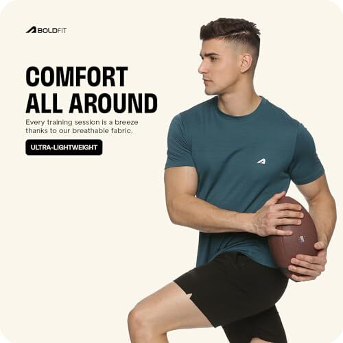 Boldfit Men's Regular Fit T-Shirt (BFTBM3001SBGM_Green M)