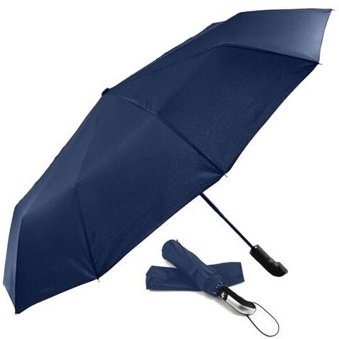 Boldfit Umbrella for Women to Use in Rain Umbrella for Men UV Protection Umbrella for Sun Protection & Rain 3 Fold Umbrella Big Size for Travel Sun Umbrella for Summer, Windproof & Dustproof -NavyBlue