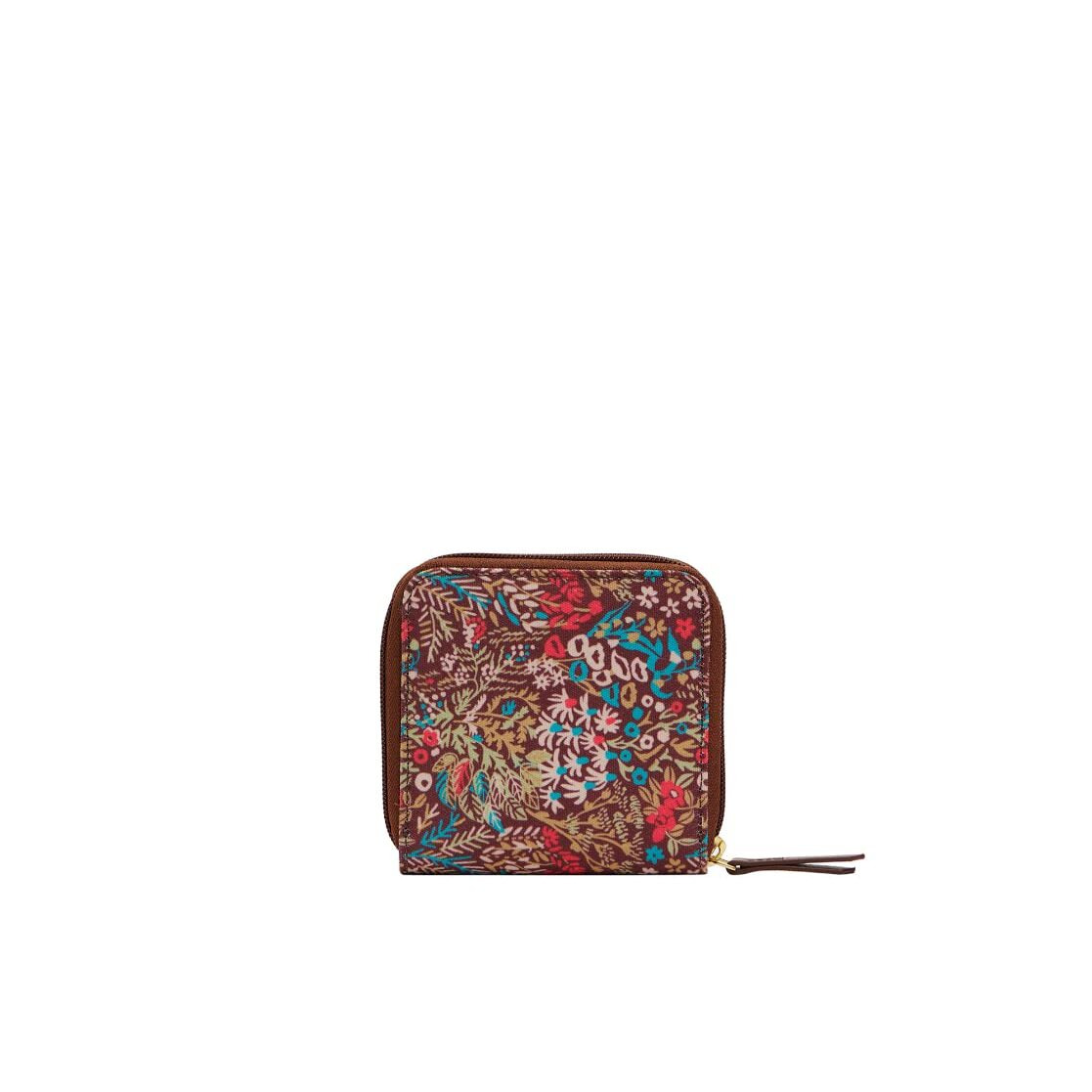TEAL BY CHUMBAK Women's Mini Wallet | Small Wallet for Women | Women's Purse | Coin | Card | Brown (Rainforest)