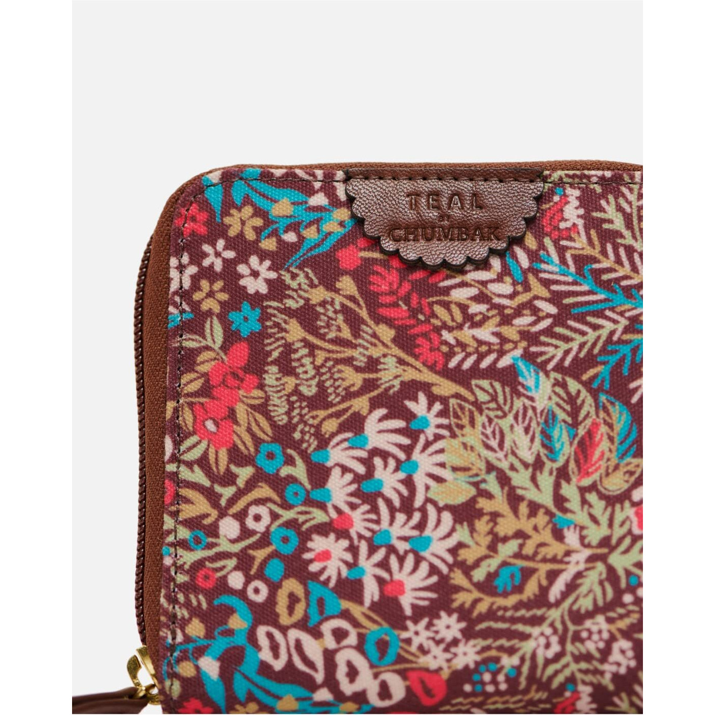 TEAL BY CHUMBAK Women's Mini Wallet | Small Wallet for Women | Women's Purse | Coin | Card | Brown (Rainforest)