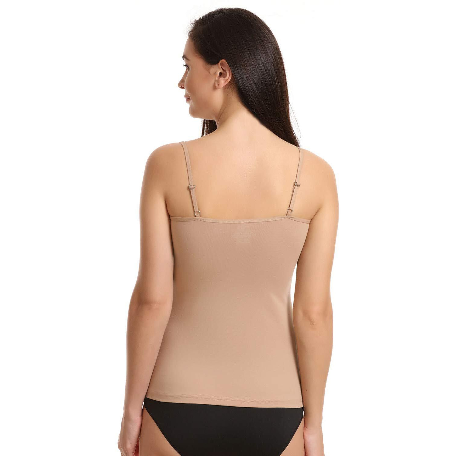 Zivame Women's Regular Fit Camisole (Zi0906W0Jb- Skin Medium)