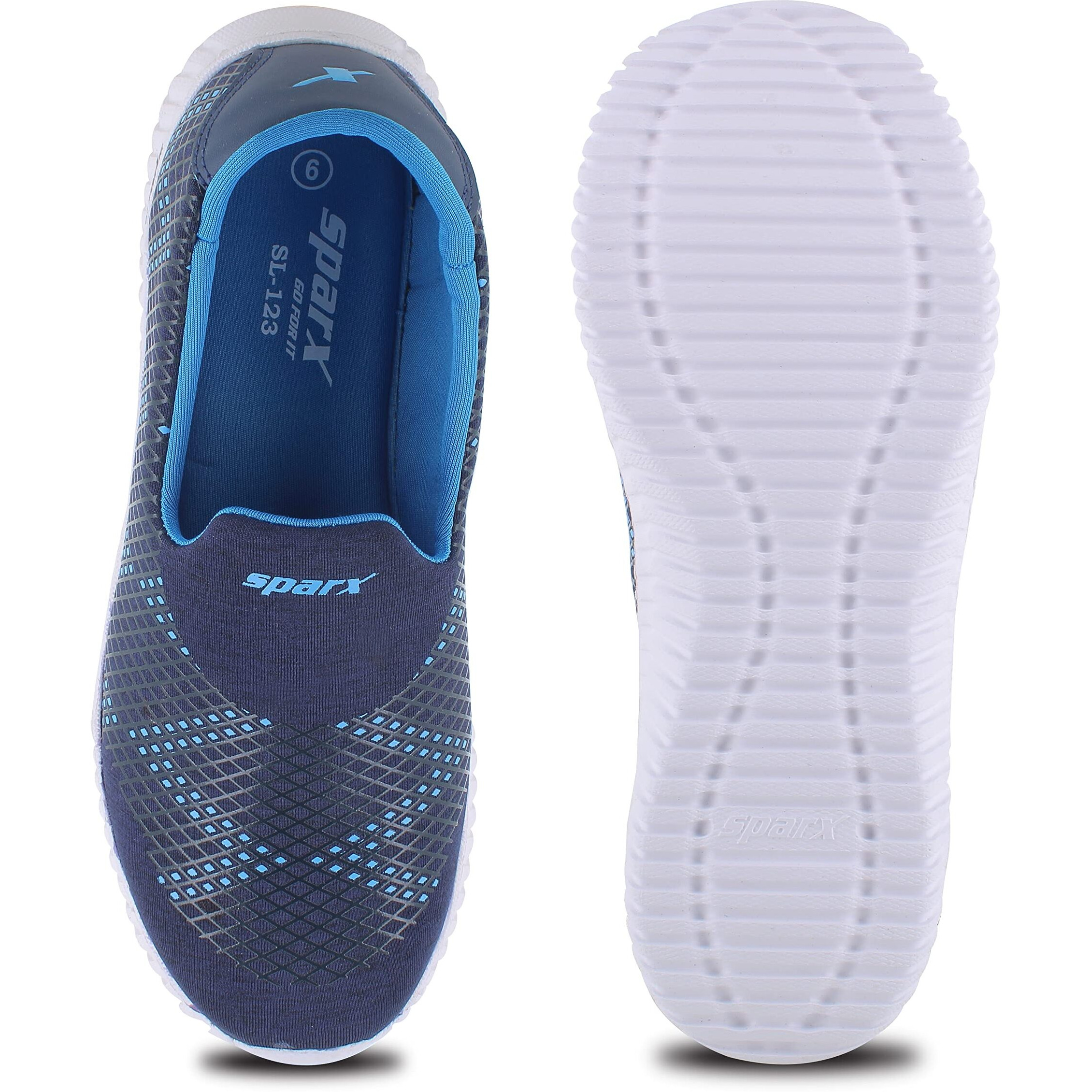SPARX Womens SL 123 | Enhanced Durability & Soft Cushion | Blue Running Shoe - 6 UK (SL 123)