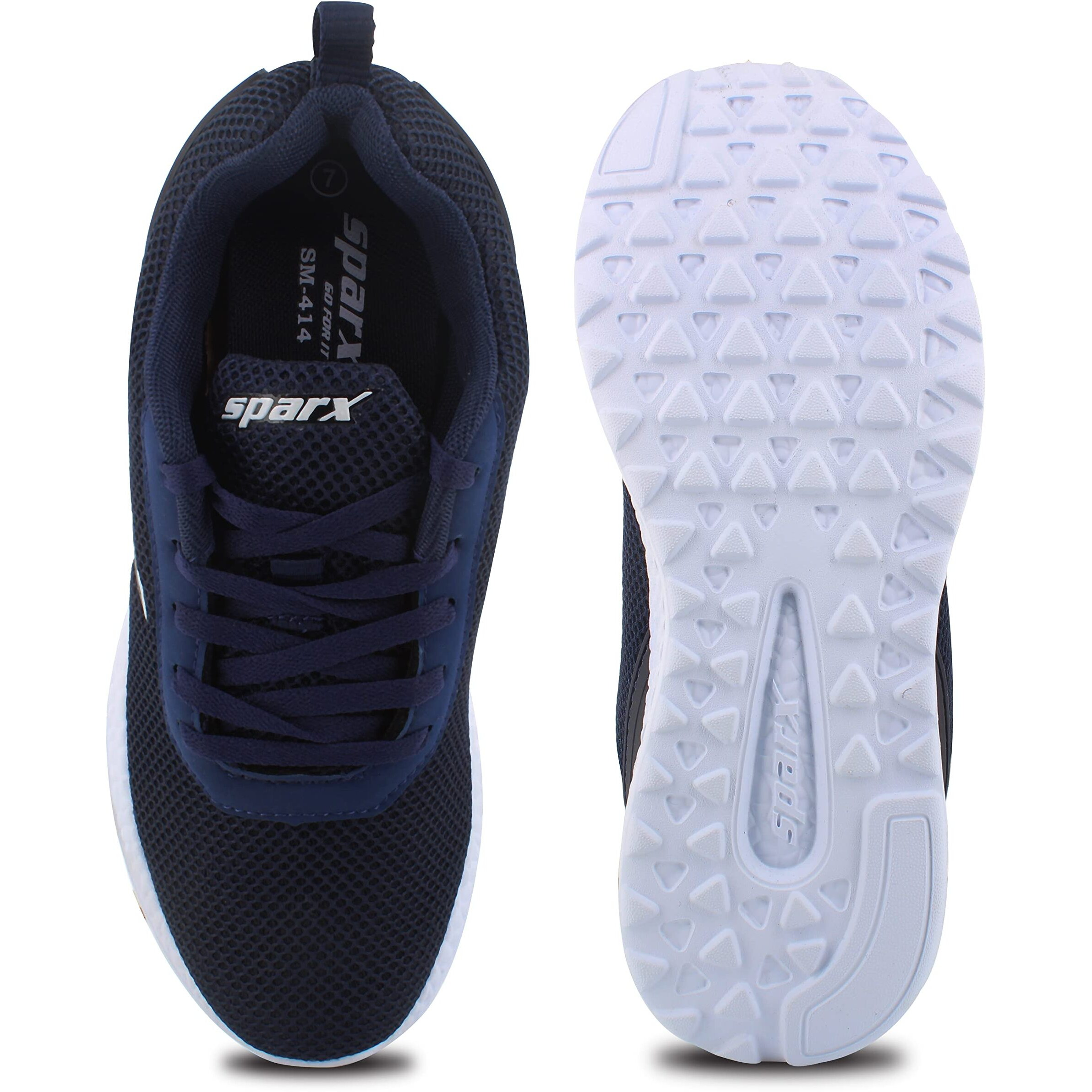 Sparx Mens SX0414G Navywhite Running Shoe - 8 UK (SX0414GNVWH0008)
