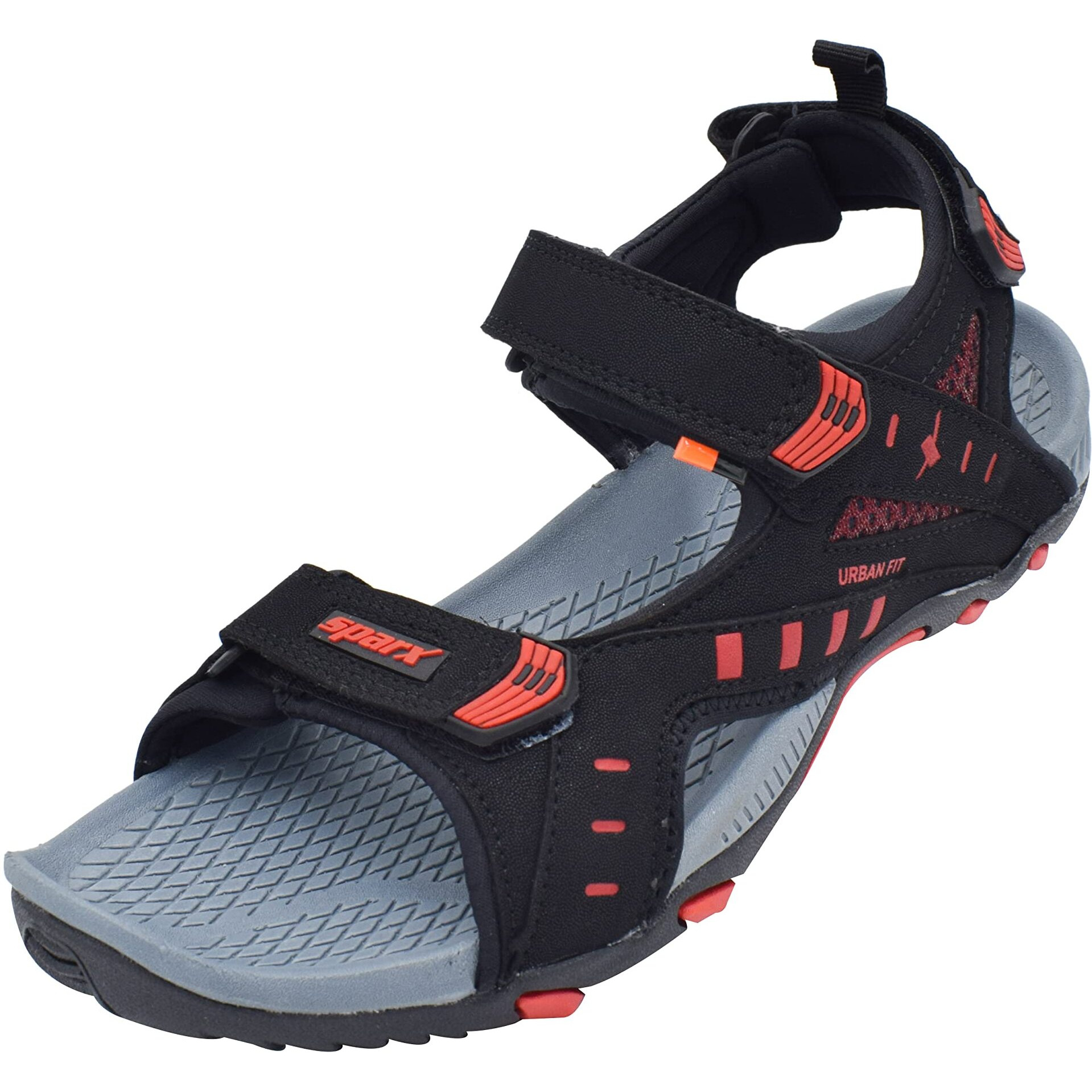 SPARX mens SS 485 | Latest, Daily Use, Stylish Floaters | Red Sport Sandal - 9 UK (SS 485)