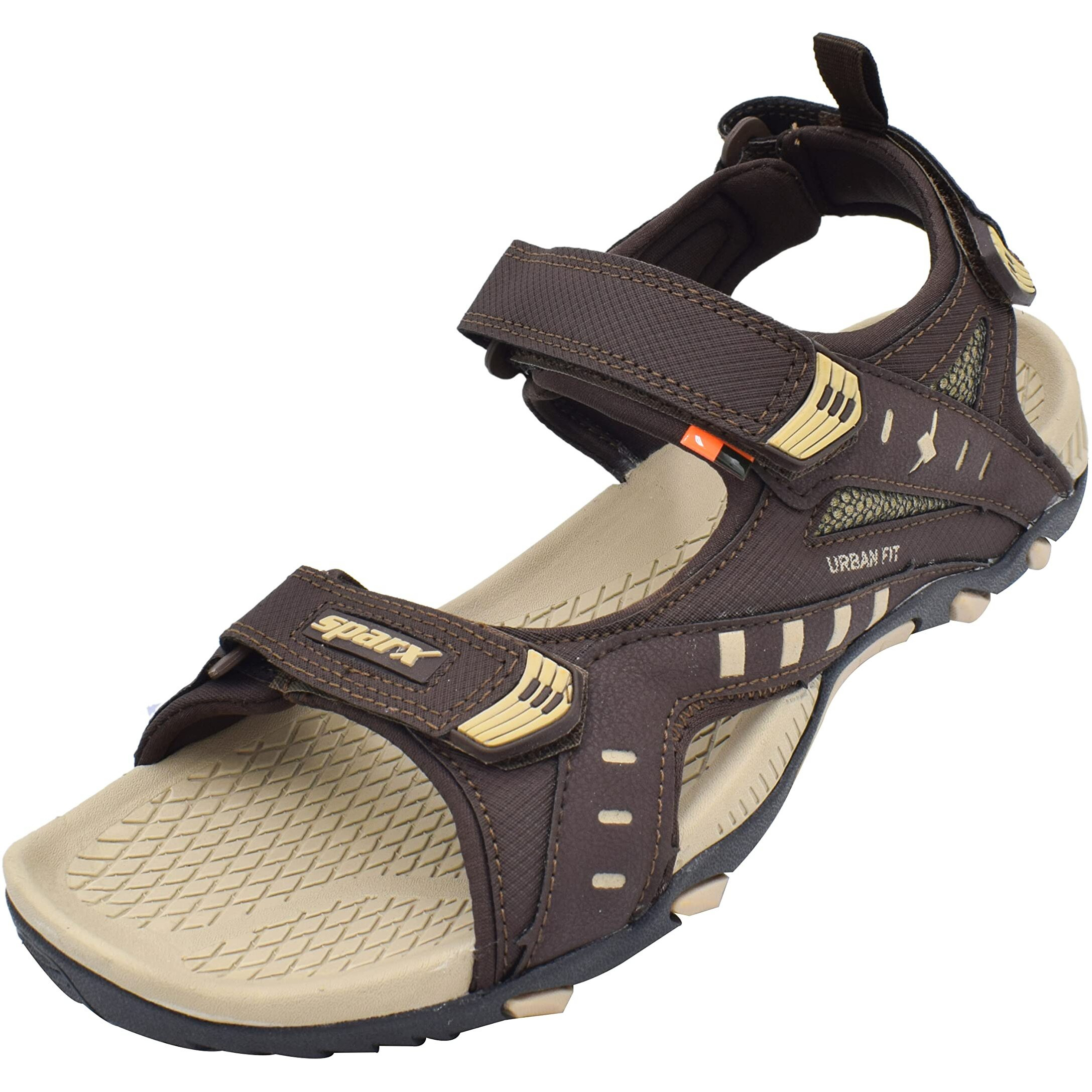 SPARX mens SS 485 | Latest, Daily Use, Stylish Floaters | Beige Sport Sandal - 8 UK (SS 485)