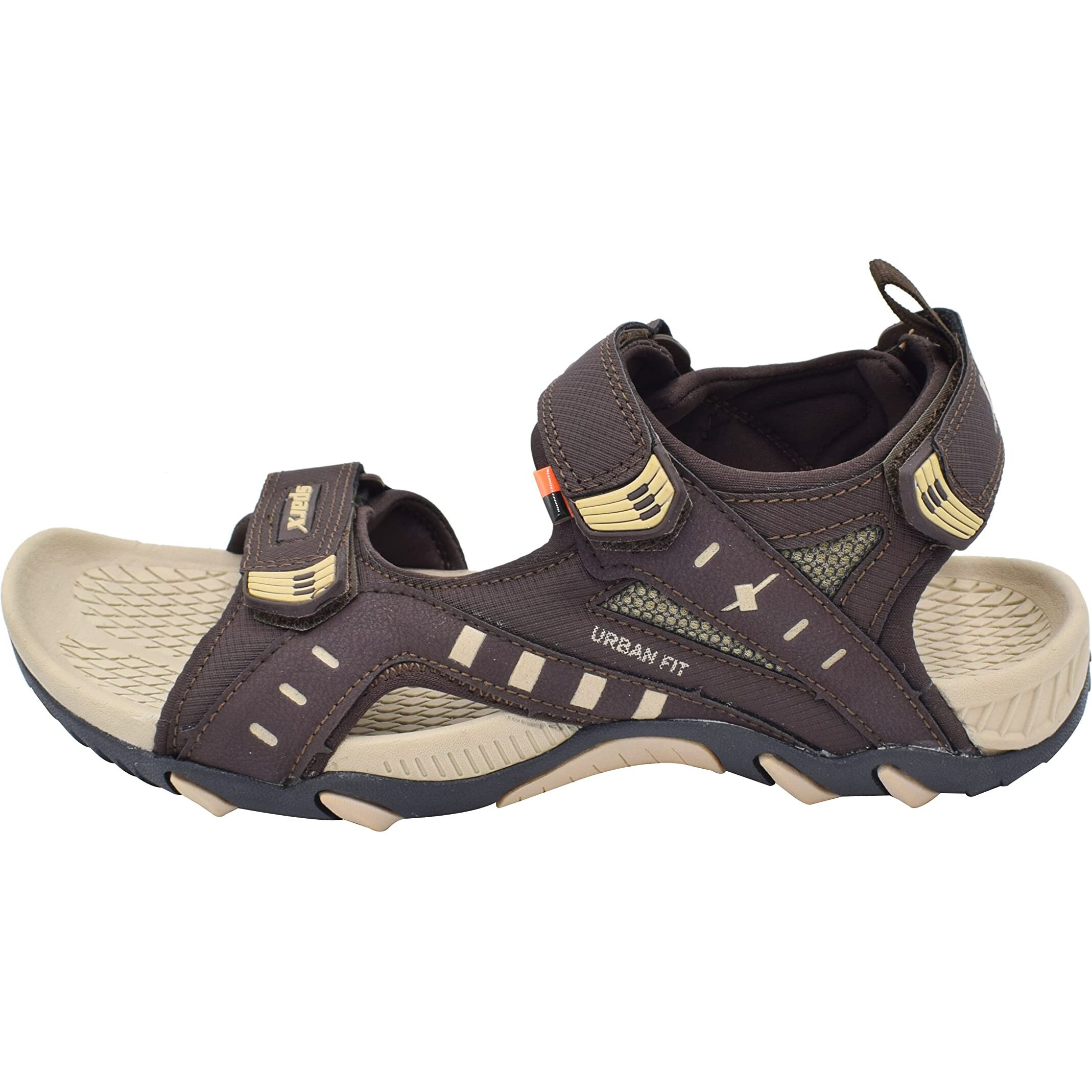 SPARX mens SS 485 | Latest, Daily Use, Stylish Floaters | Beige Sport Sandal - 8 UK (SS 485)