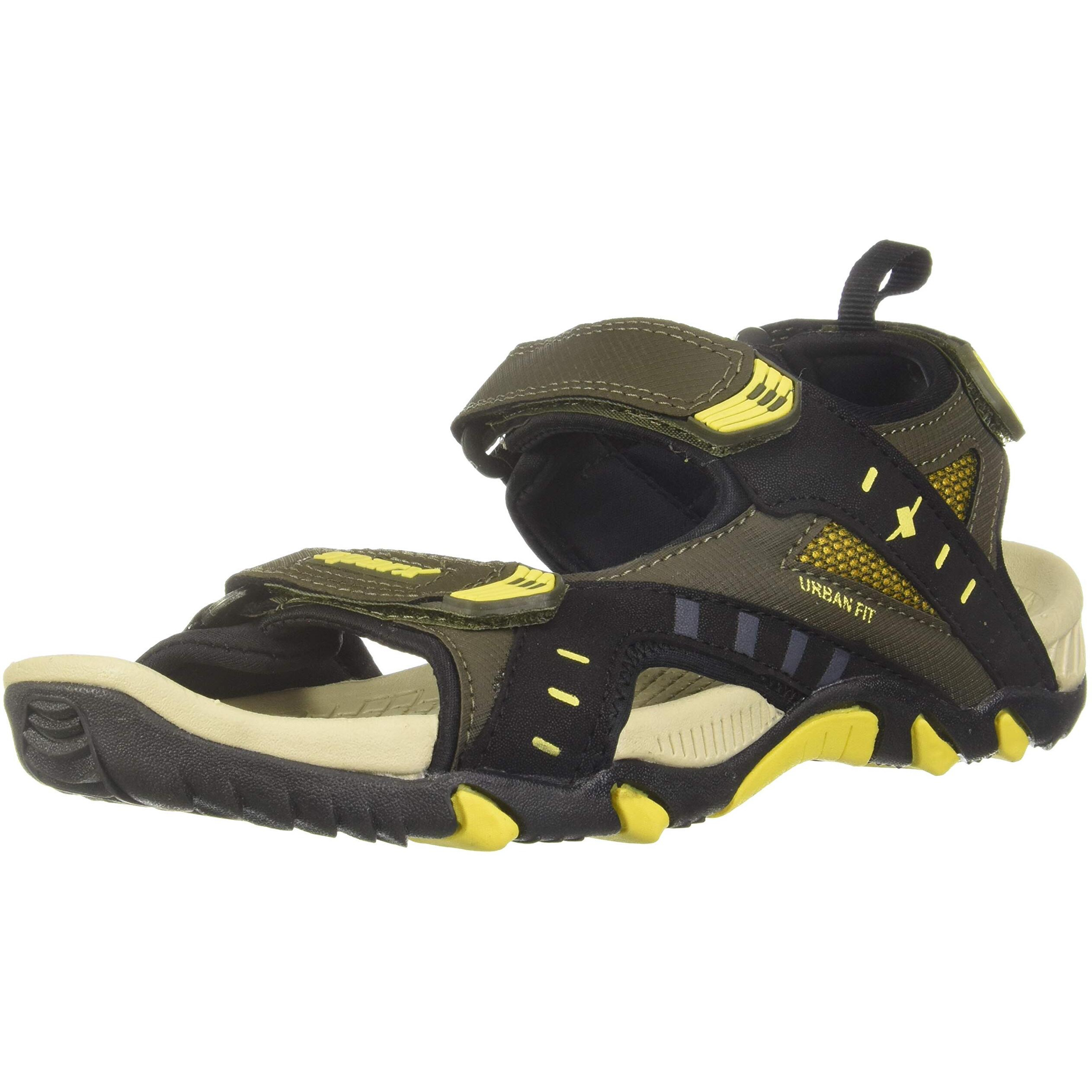 SPARX mens SS 485 | Latest, Daily Use, Stylish Floaters | Yellow Sport Sandal - 9 UK (SS 485)