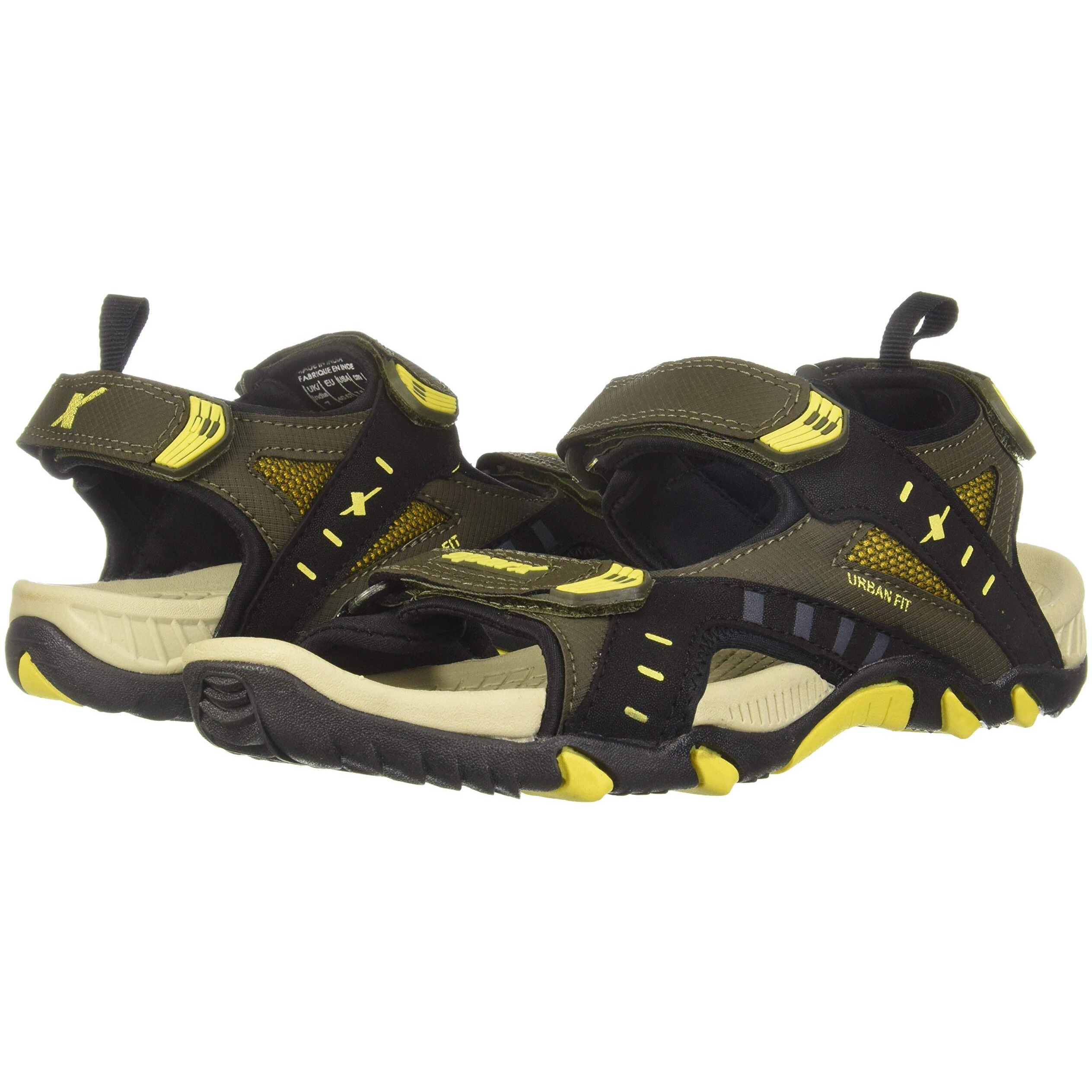 SPARX mens SS 485 | Latest, Daily Use, Stylish Floaters | Yellow Sport Sandal - 9 UK (SS 485)