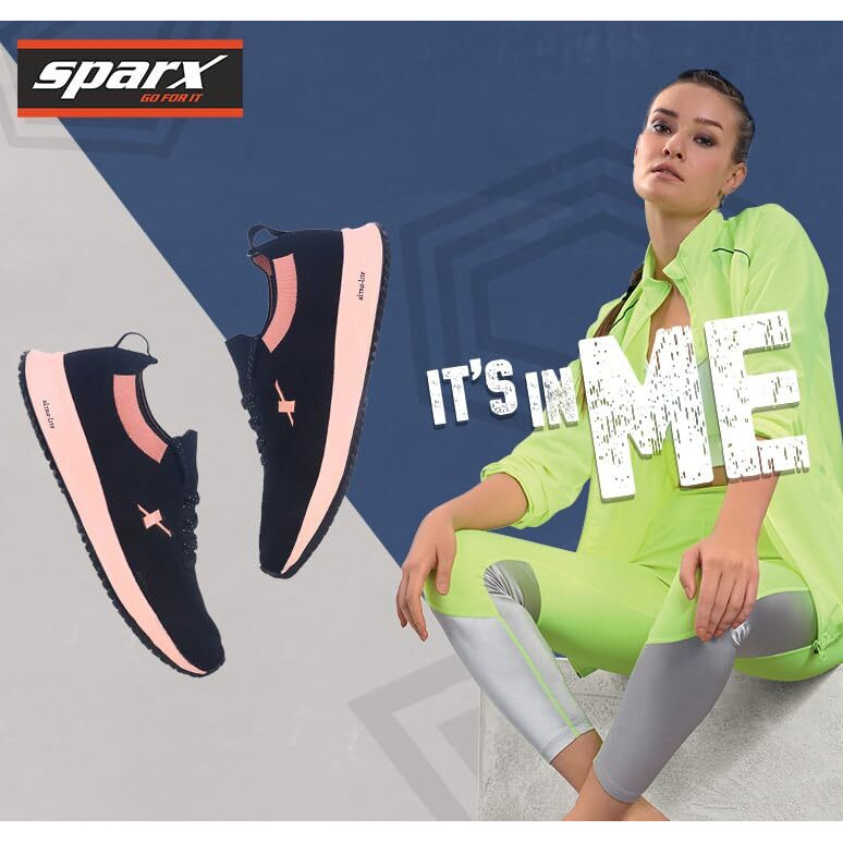 Sparx Womens SX0167L Blacklt.Pink Running Shoe - 5 UK (SX0167LBKLP0005)