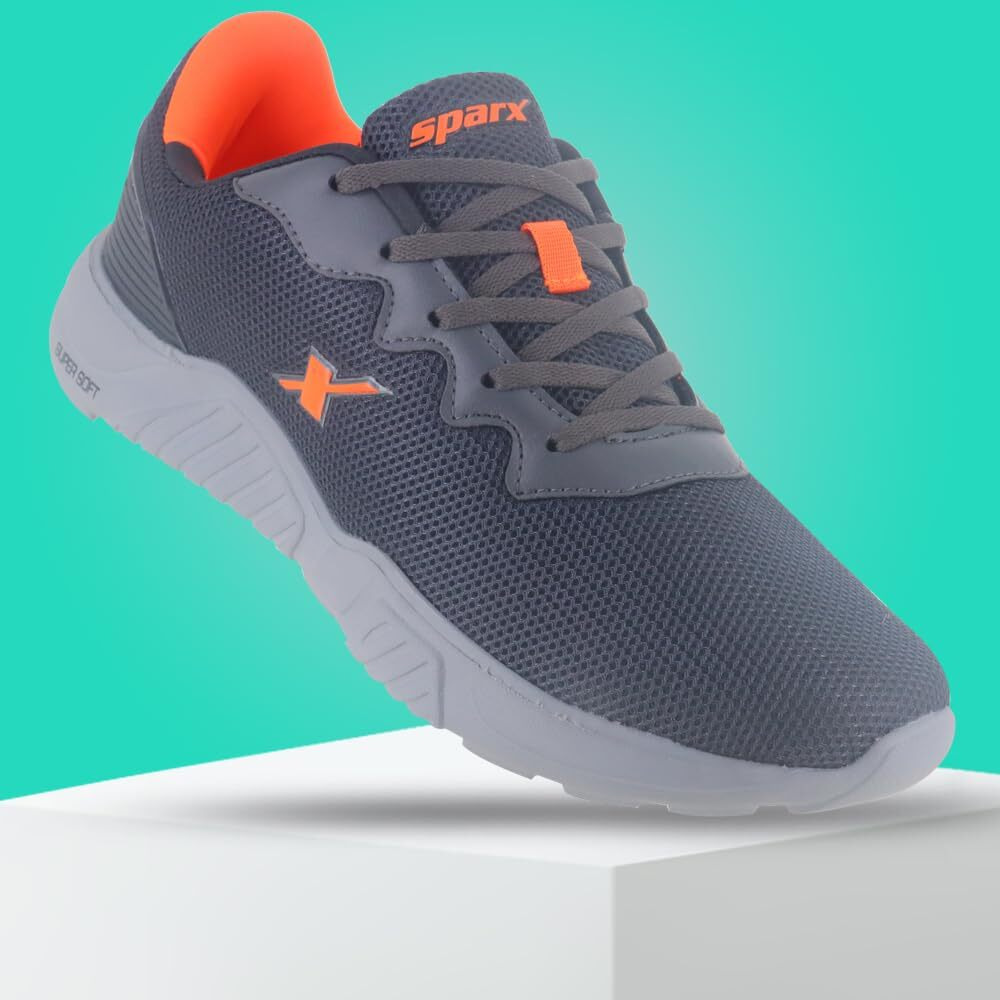 Sparx Mens SM 648 | Enhanced Durability & Soft Cushion | Grey Running Shoe - 10 UK (SM 648)