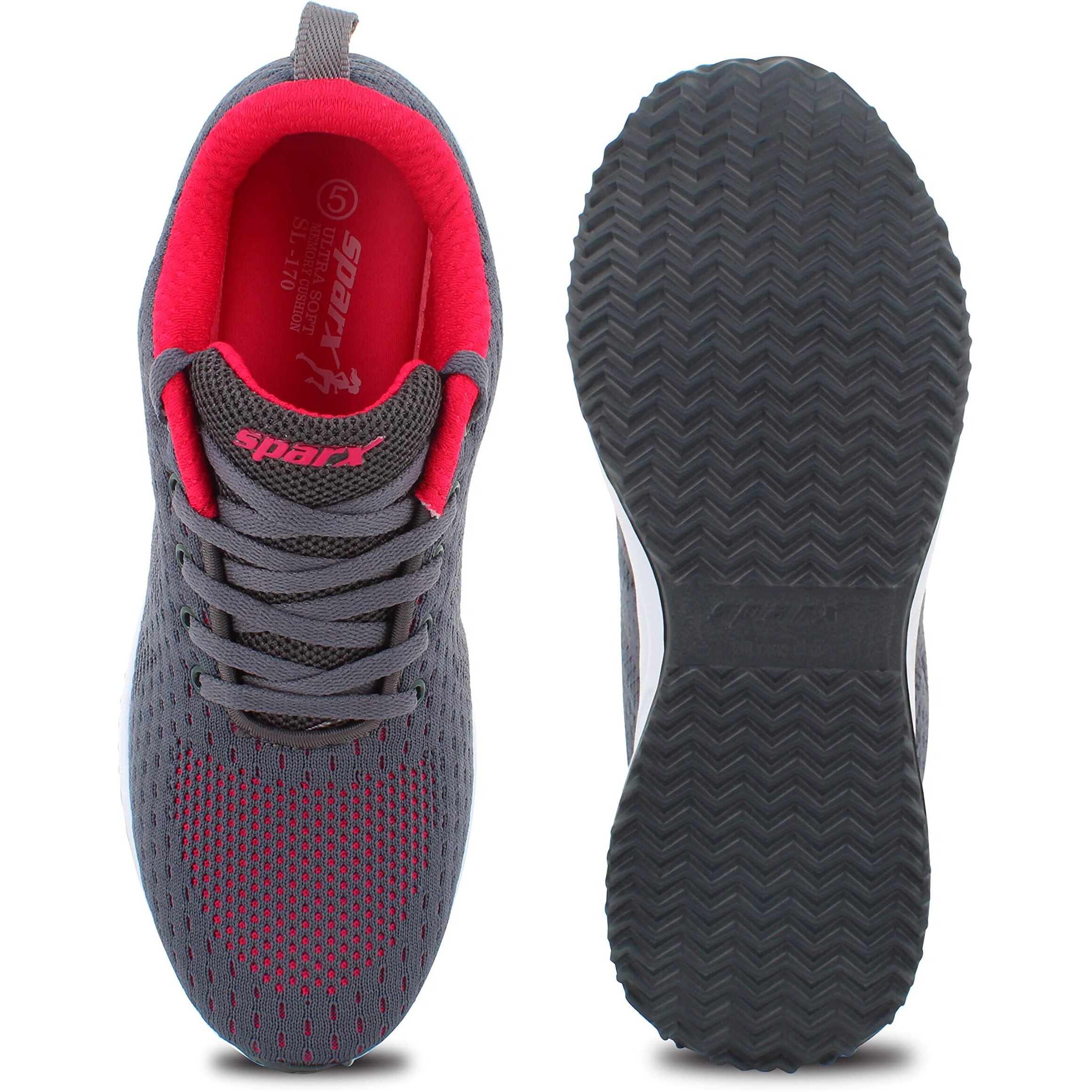 Sparx Womens SL 170 | Enhanced Durability & Soft Cushion | Grey Walking Shoe - 7 UK (SL 170)