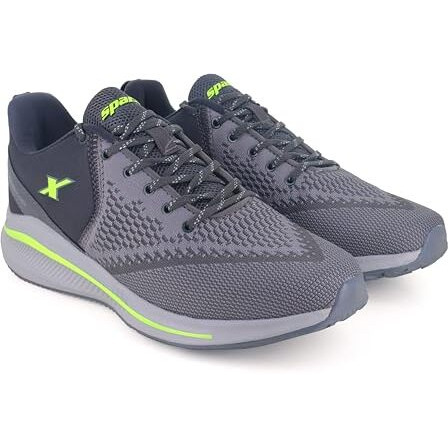 SPARX Mens SM 678 | Enhanced Durability & Soft Cushion | Grey Running Shoe - 9 UK (SM 678)