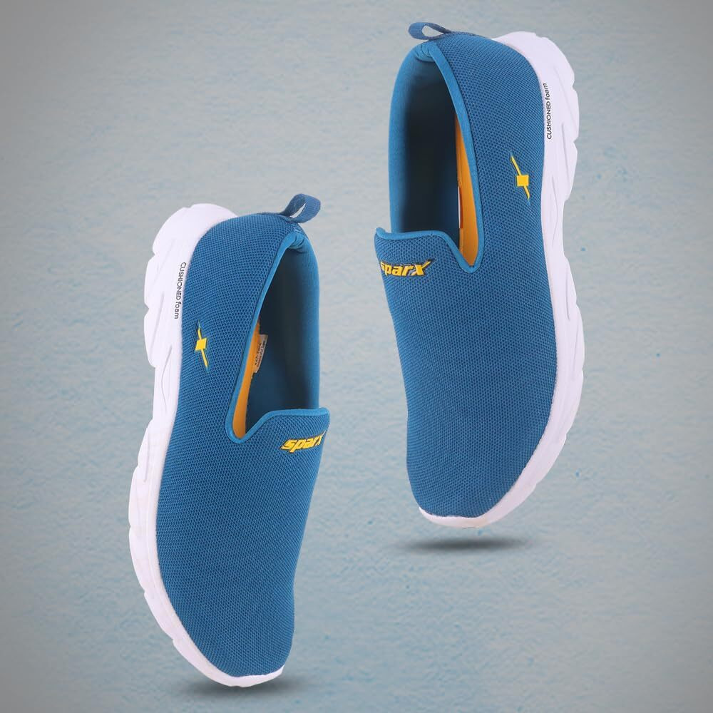 SPARX Mens SM 675 | Enhanced Durability & Soft Cushion | Blue Running Shoe - 9 UK (SM 675)