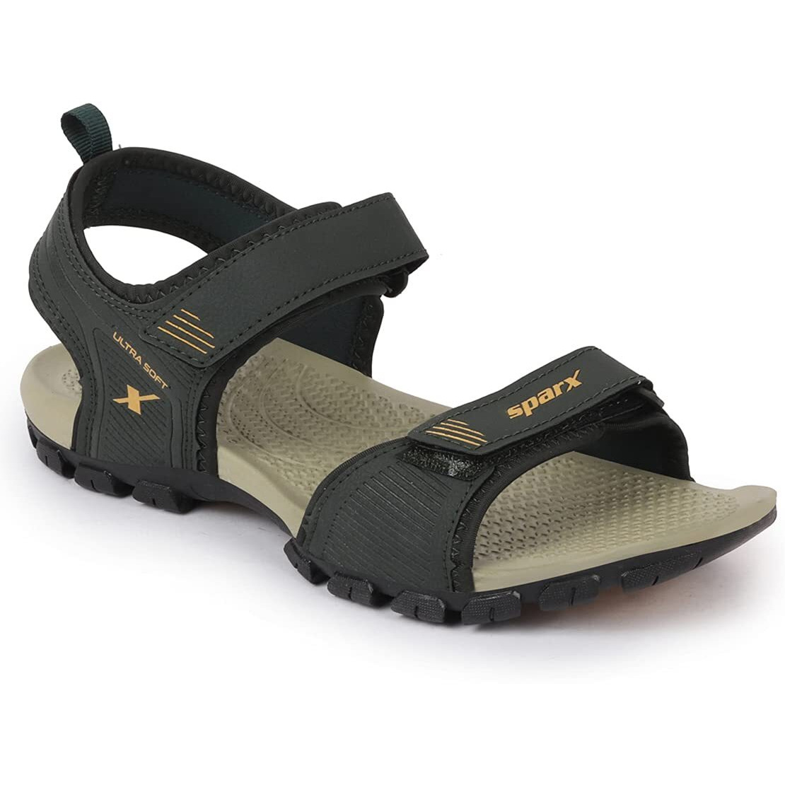Sparx mens SS 561 | Latest, Daily Use, Stylish Floaters | Gold Sport Sandal - 10 UK (SS 561)