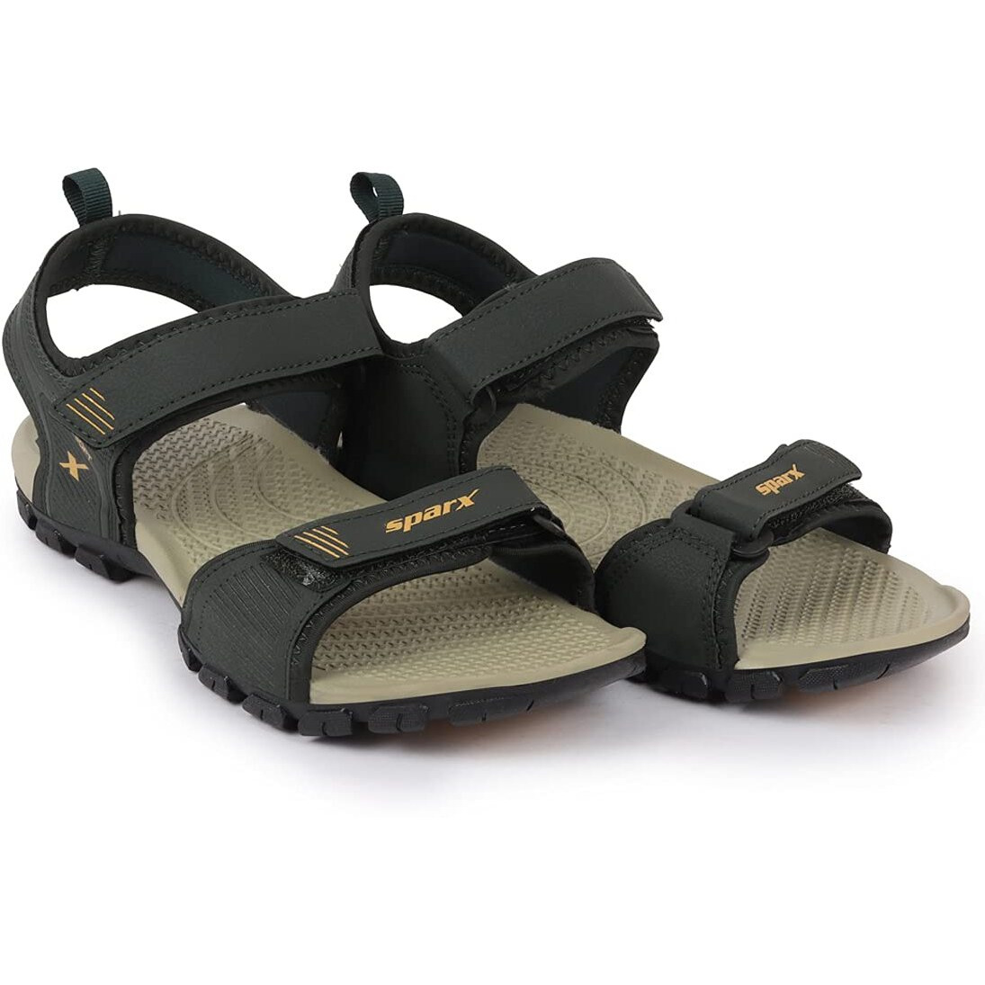 Sparx mens SS 561 | Latest, Daily Use, Stylish Floaters | Gold Sport Sandal - 10 UK (SS 561)