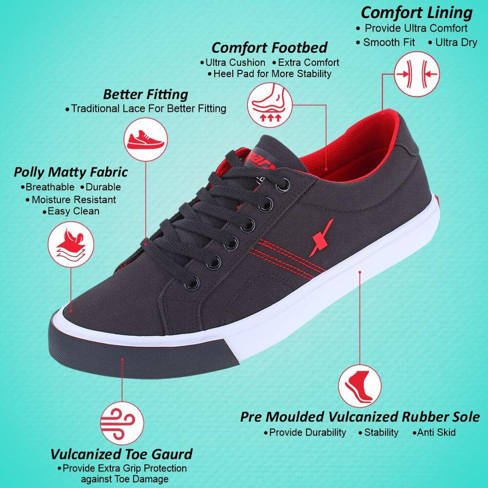 Sparx Mens SM 671 | Stylish, Comfortable | Black Sneaker - 7 UK (SM 671)