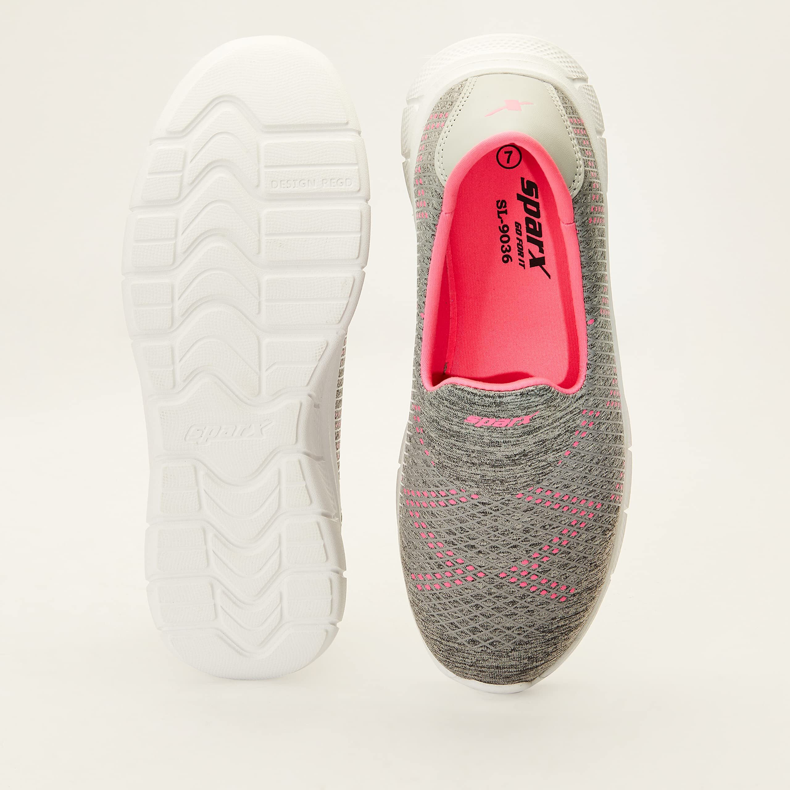 Sparx Womens SL 9036 | Enhanced Durability & Soft Cushion | Grey Running Shoe - 6 UK (SL 9036)