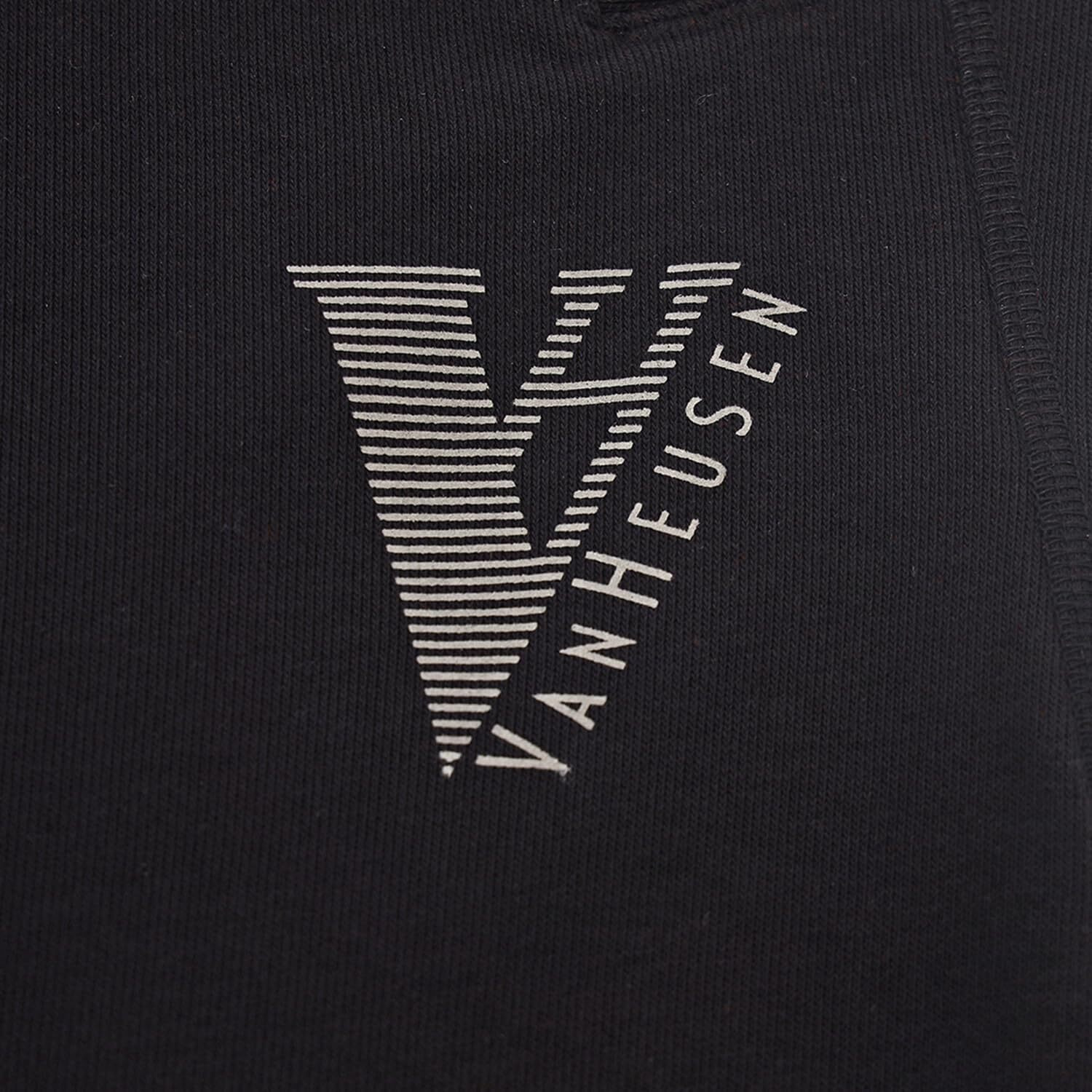 Van Heusen Athleisure Men Regular Fit Joggers - Cotton Rich - Smart Tech, Easy Stain Release, Anti Stat, Ultra Soft, Moisture Wicking_50044_Black_L