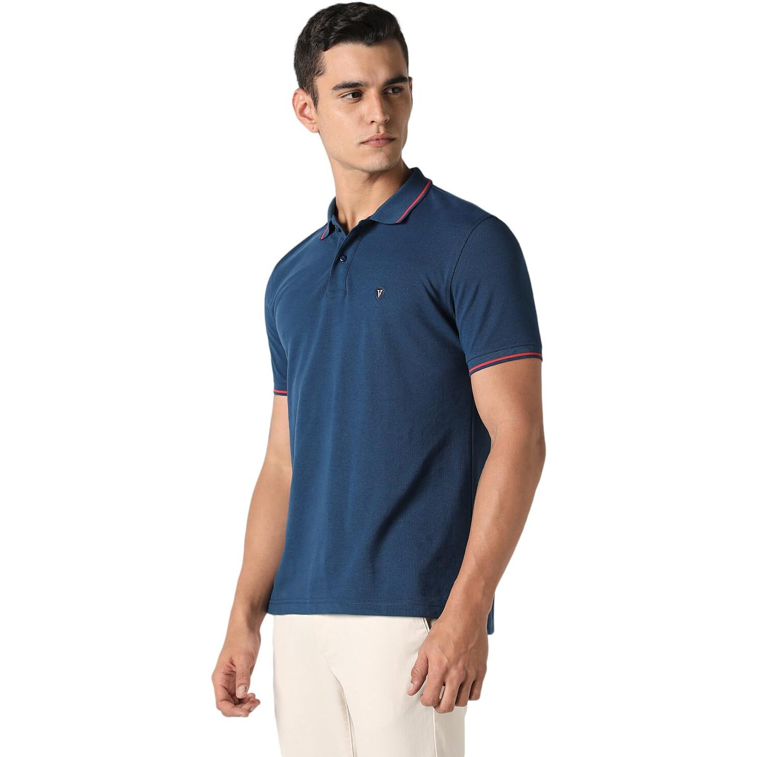 Van Heusen Men's Regular Fit Polo T-Shirt (VSKP517S011419_Nautical 2XL)