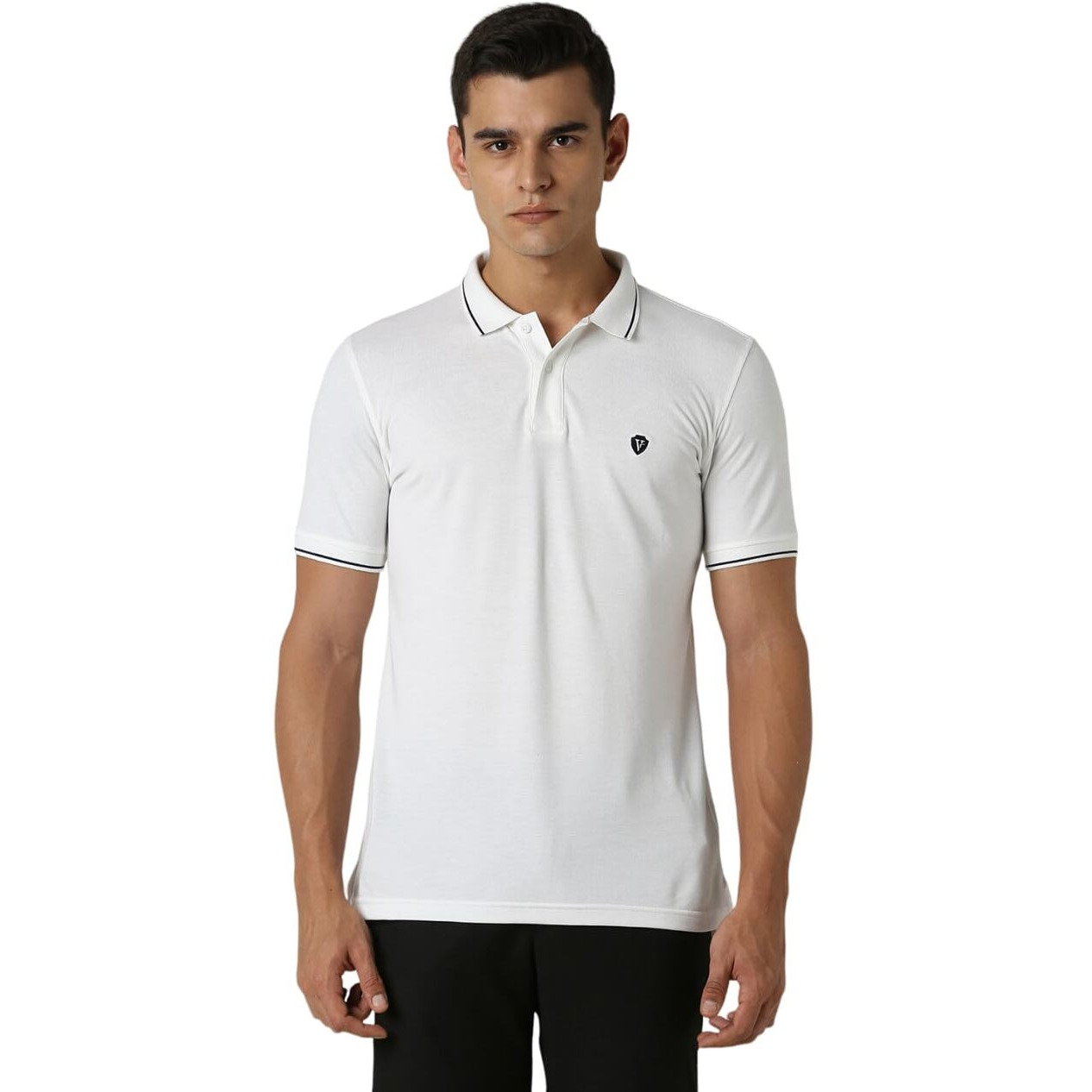 Van Heusen Men's Regular fit T-Shirt (VSKP517S011409_White XL)