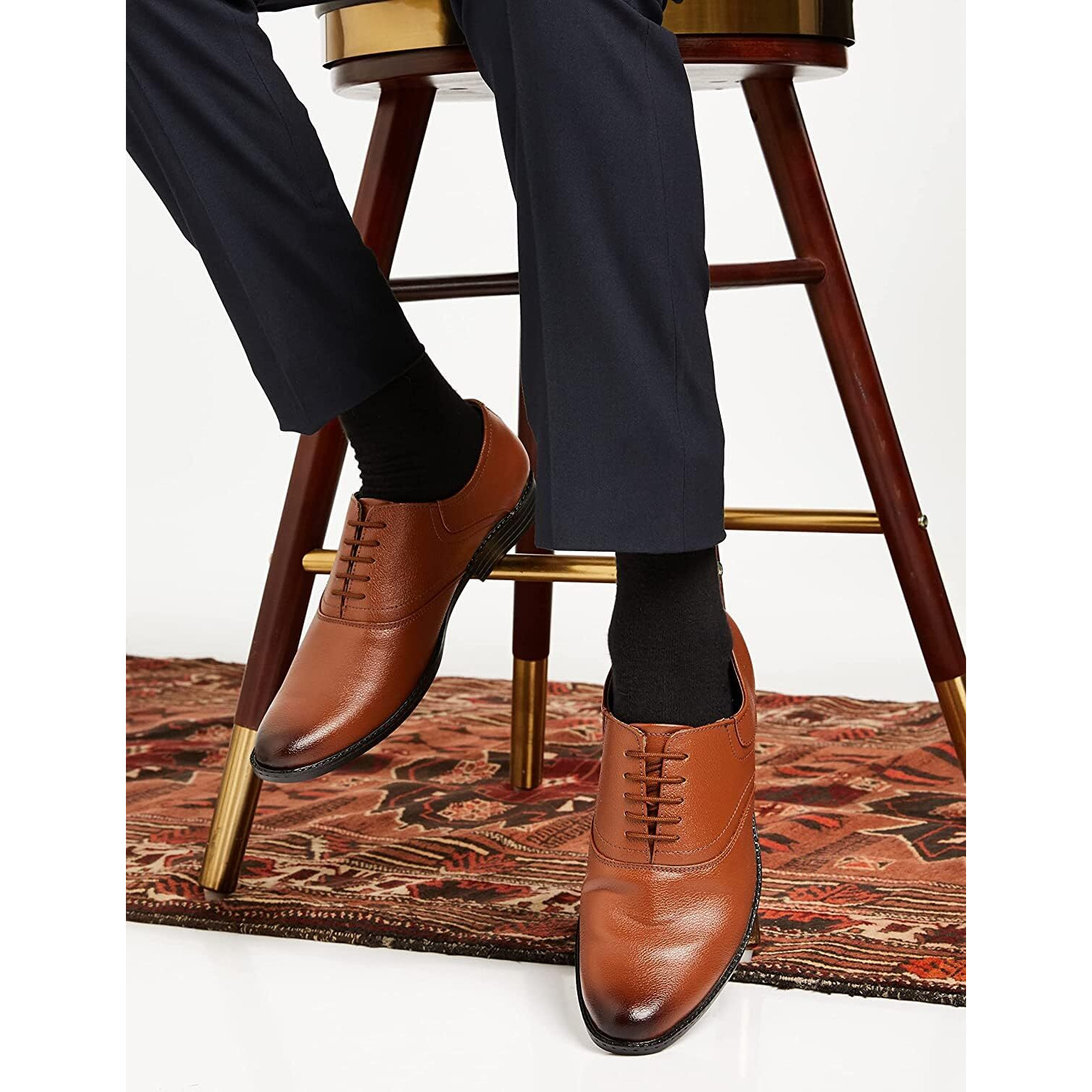 Centrino Men's Brown Formal Shoes - 8 UK/India (42 EU)(9383-002)