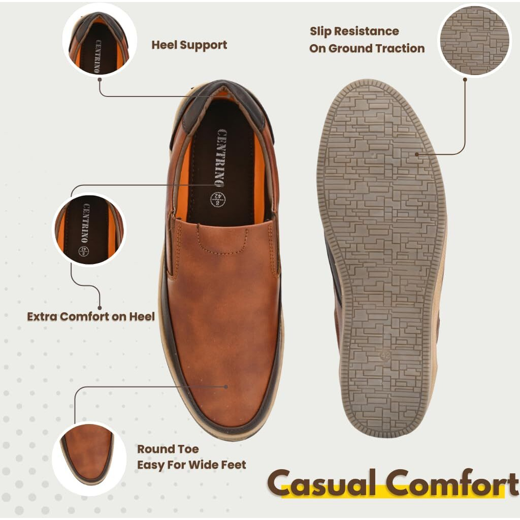 Centrino Men's Casual Sneakers Shoes TAN 9