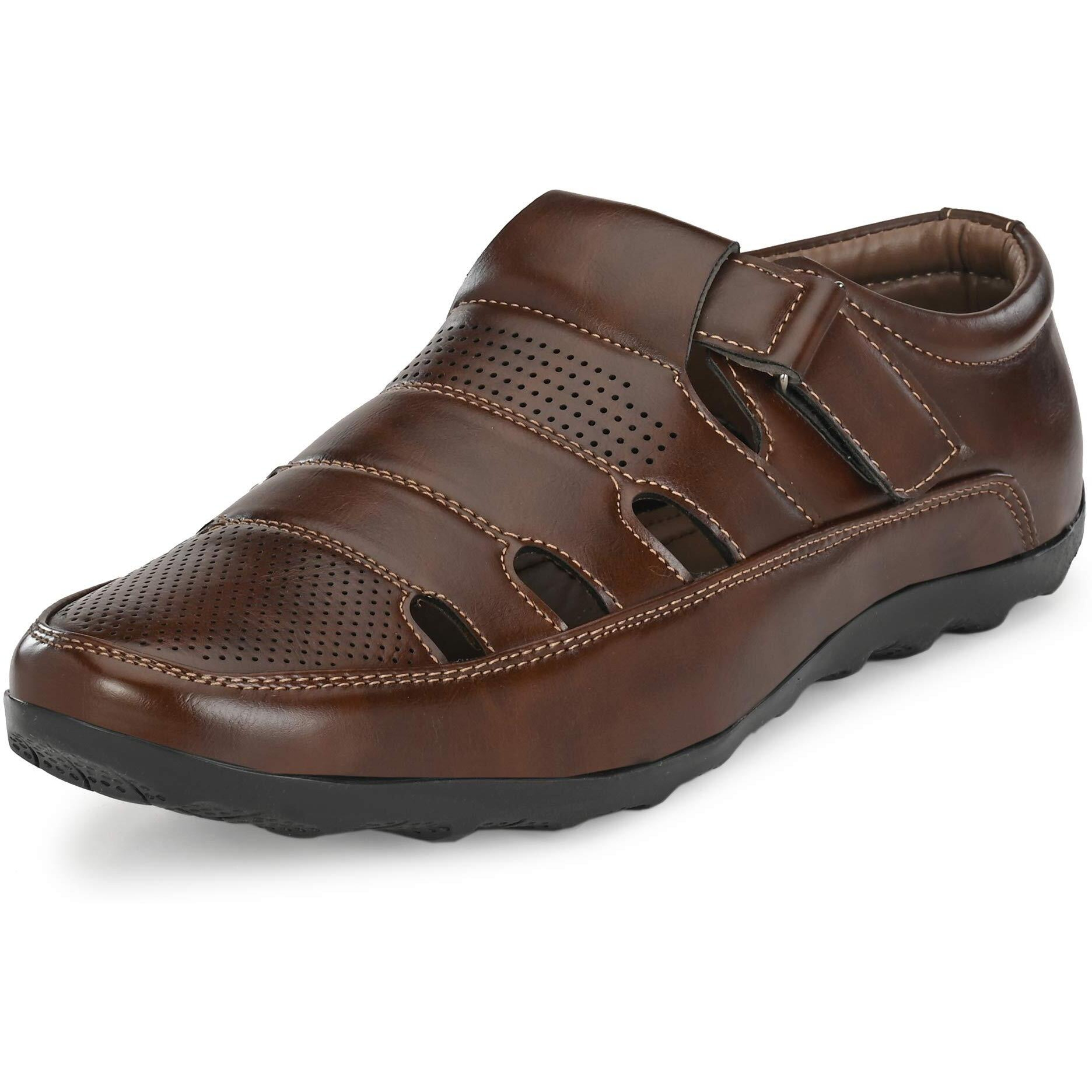 Centrino Men's Brown Fisherman Sandal-8 Kids UK (2340)