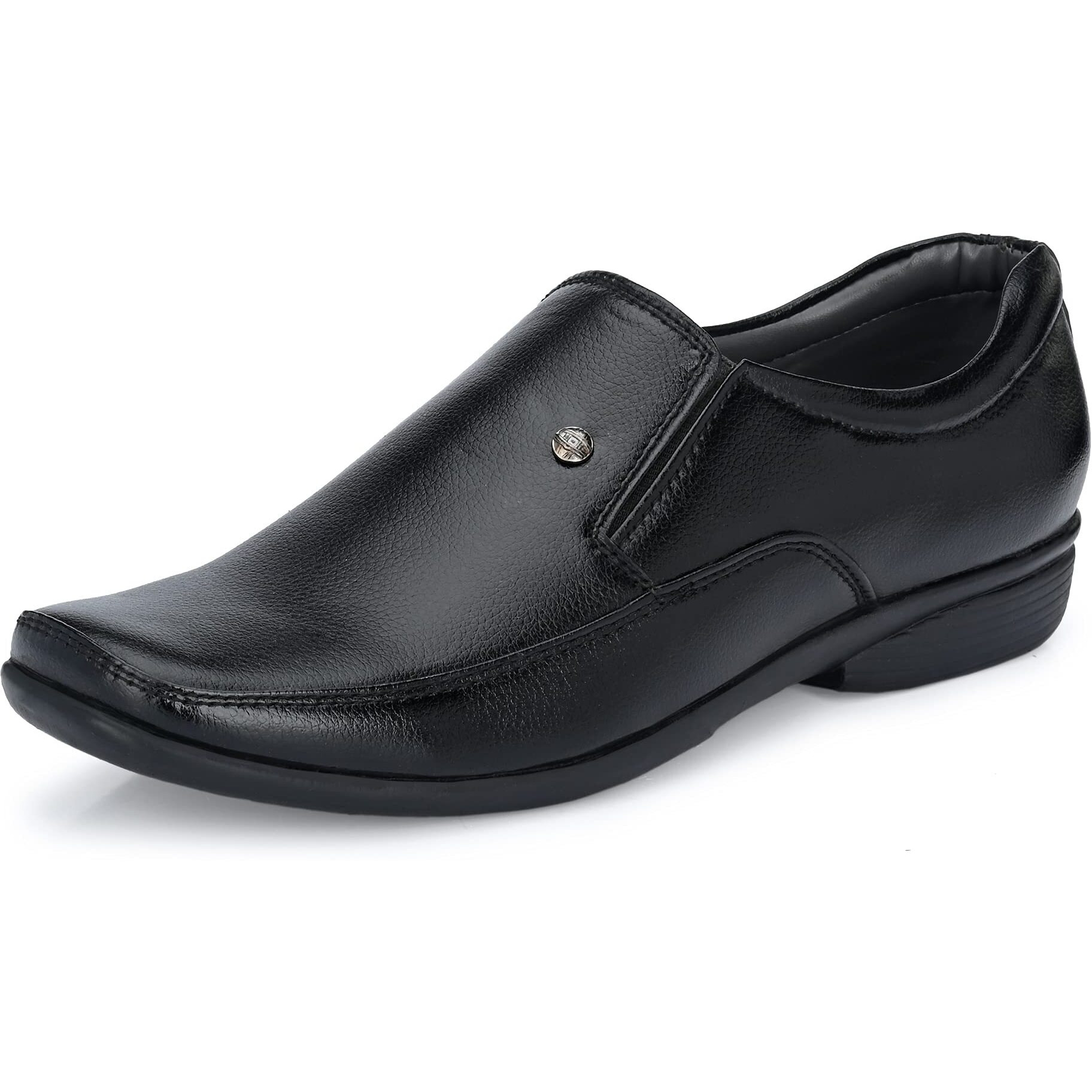 Centrino mens Moccasin Formal Shoe (Black_8 UK_8602-1)