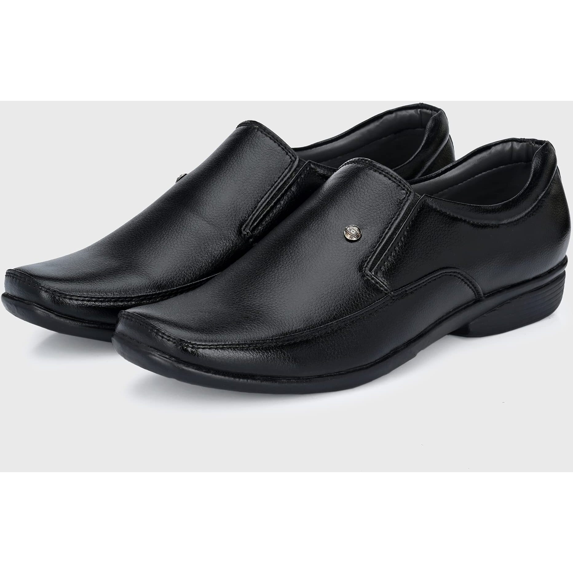 Centrino mens Moccasin Formal Shoe (Black_8 UK_8602-1)