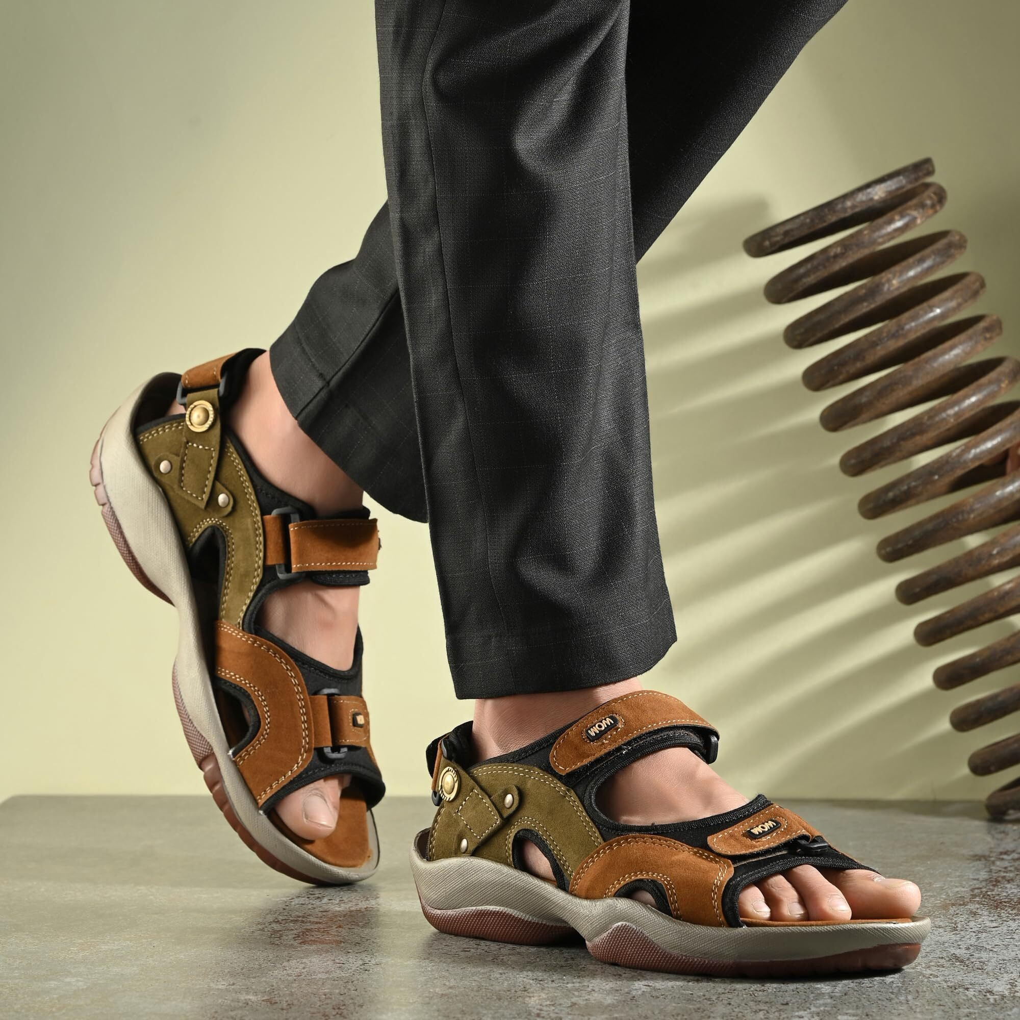 Centrino Men's 3263 Olive Sandals_9 UK(3263-6)