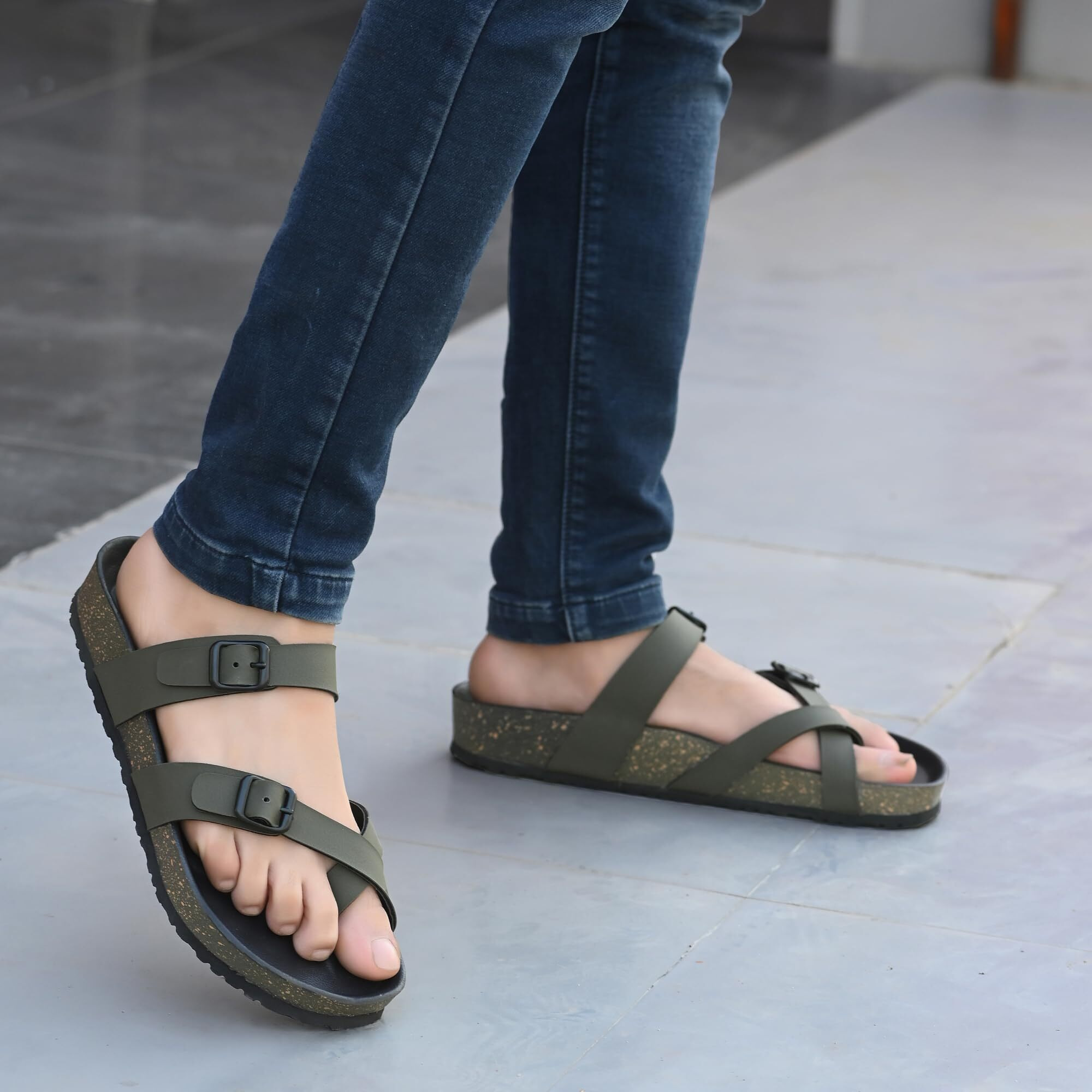 Centrino Men's 7312 Olive Sandals_7 UK(7312-4)