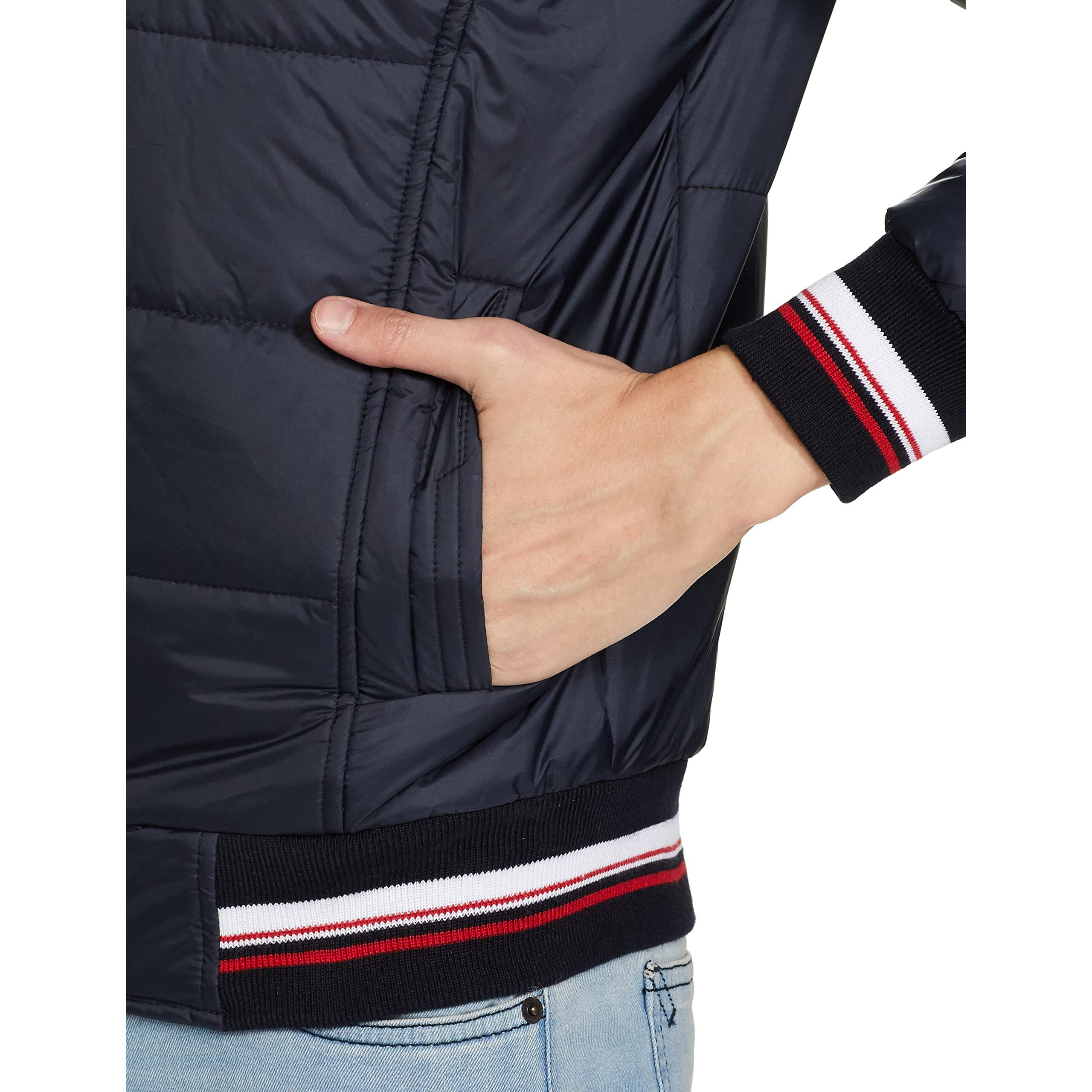 Qube By Fort Collins Nylon Men's Short Length Jacket Blue, Large