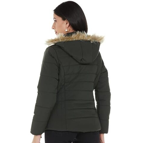 Qube By Fort Collins Women's Parka Coat (BD998AZ_Olive