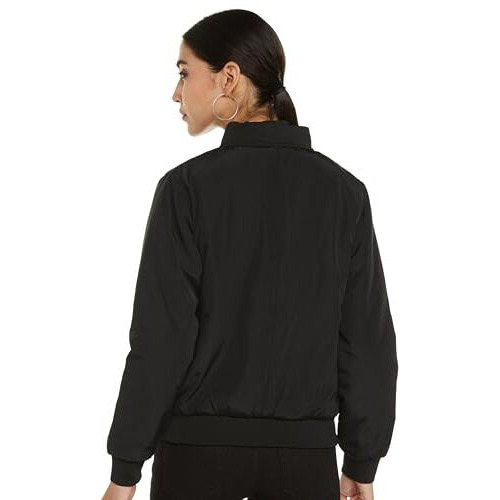 Qube By Fort Collins Women's Parka Coat (JKT301AZ_Black