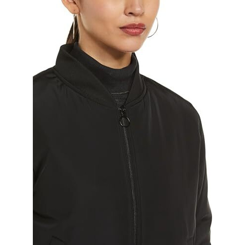 Qube By Fort Collins Women's Parka Coat (JKT301AZ_Black