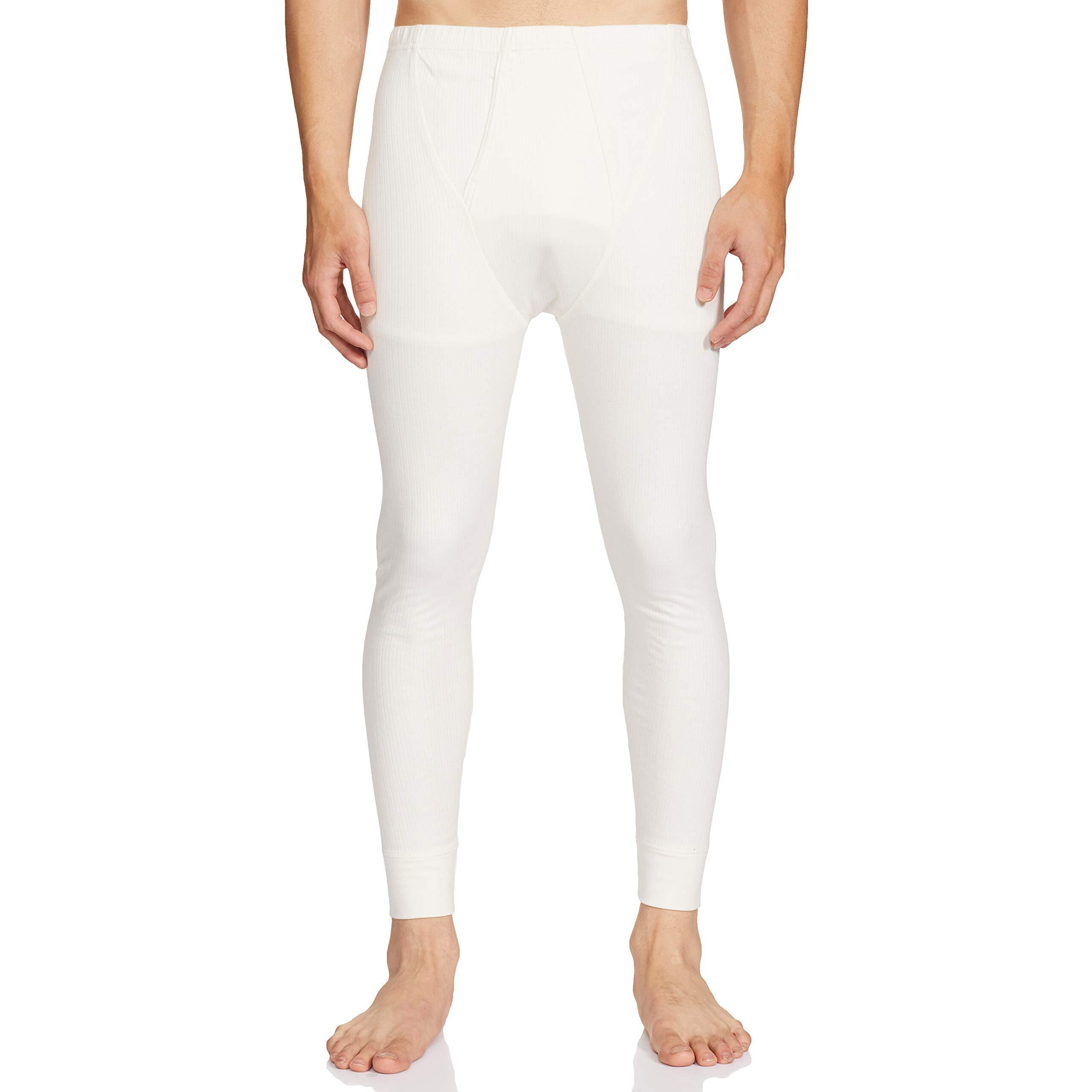 Van Heusen Men Thermal Bottom - Cotton Viscose Blend - Anti Bacterial, Snug Fit, Solid_71003_Ivory_M