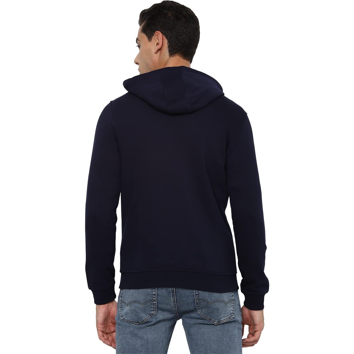 Allen Solly Men's Cotton Hooded Neck Regular Sweatshirt (Asstorgpx52409S_19-3810 TCX_Navy_Small)