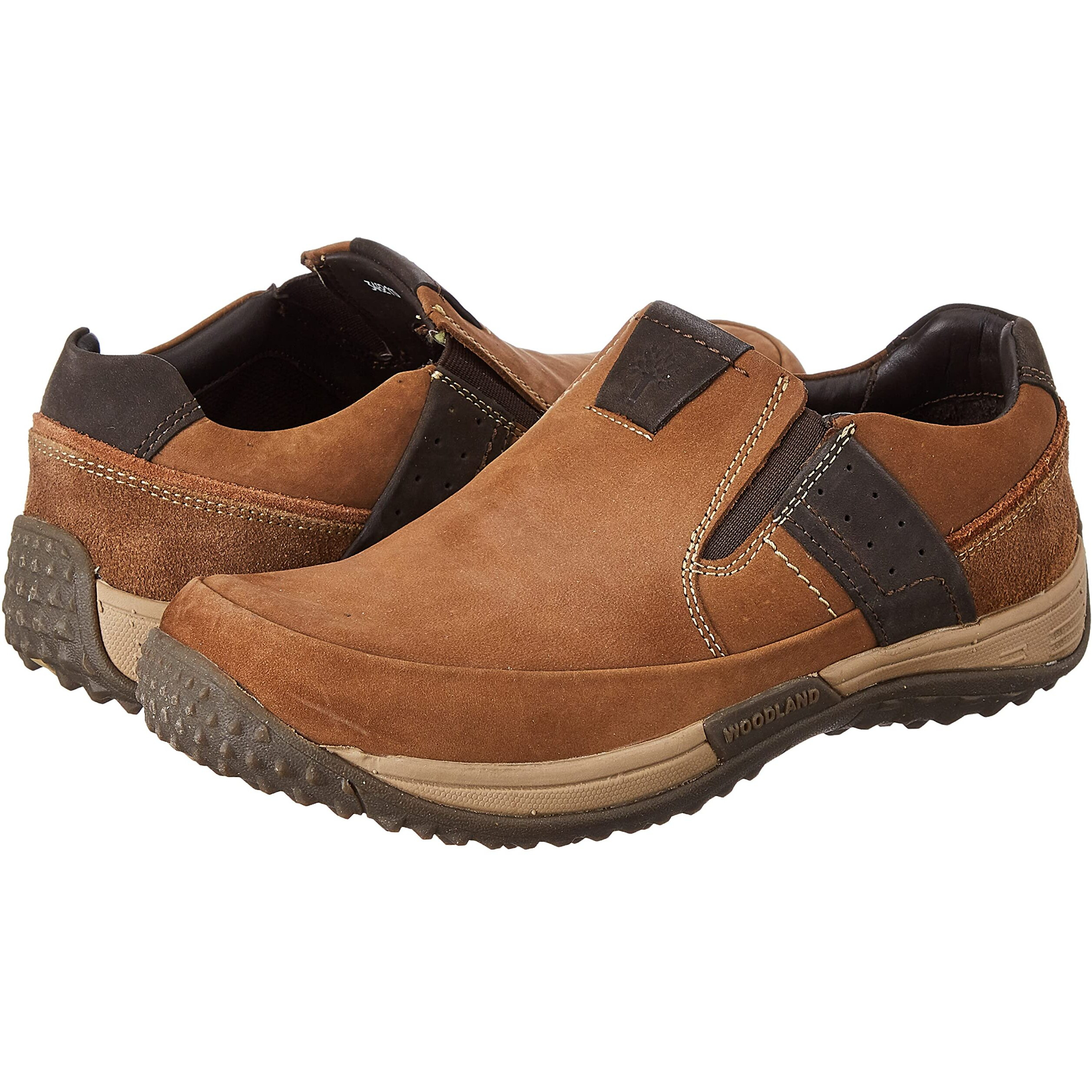 Woodland Men's Tobacco Leather Closed Shoe-43 EU (OGCC 3482119)